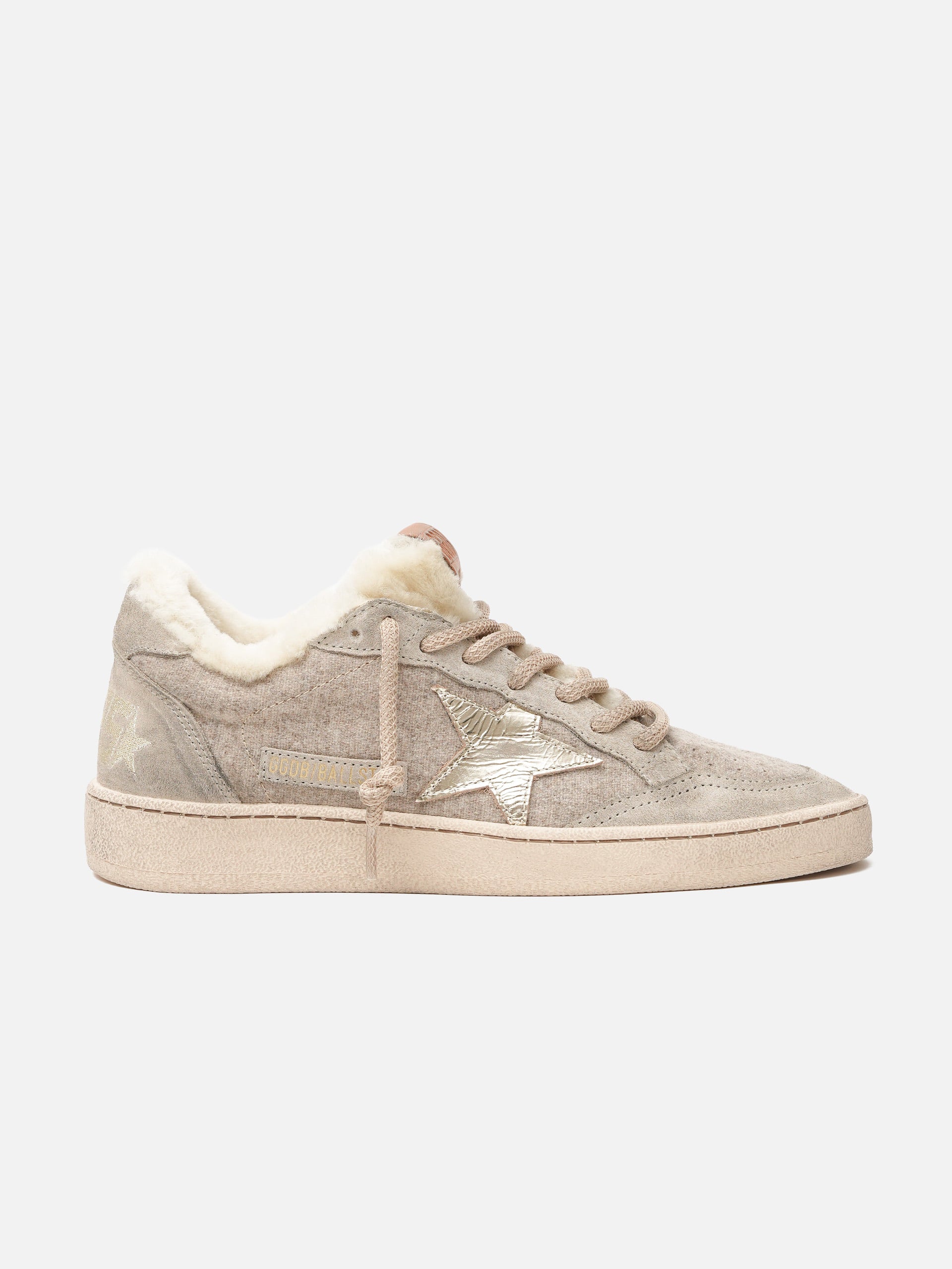 GOLDEN GOOSE - Sneakers Ball Star mit Shearling für Damen