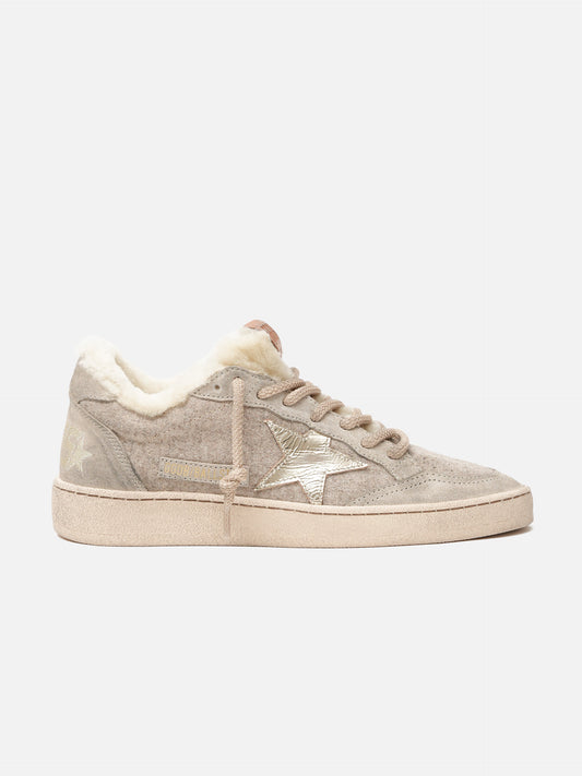 GOLDEN GOOSE - Sneakers Ball Star mit Shearling für Damen