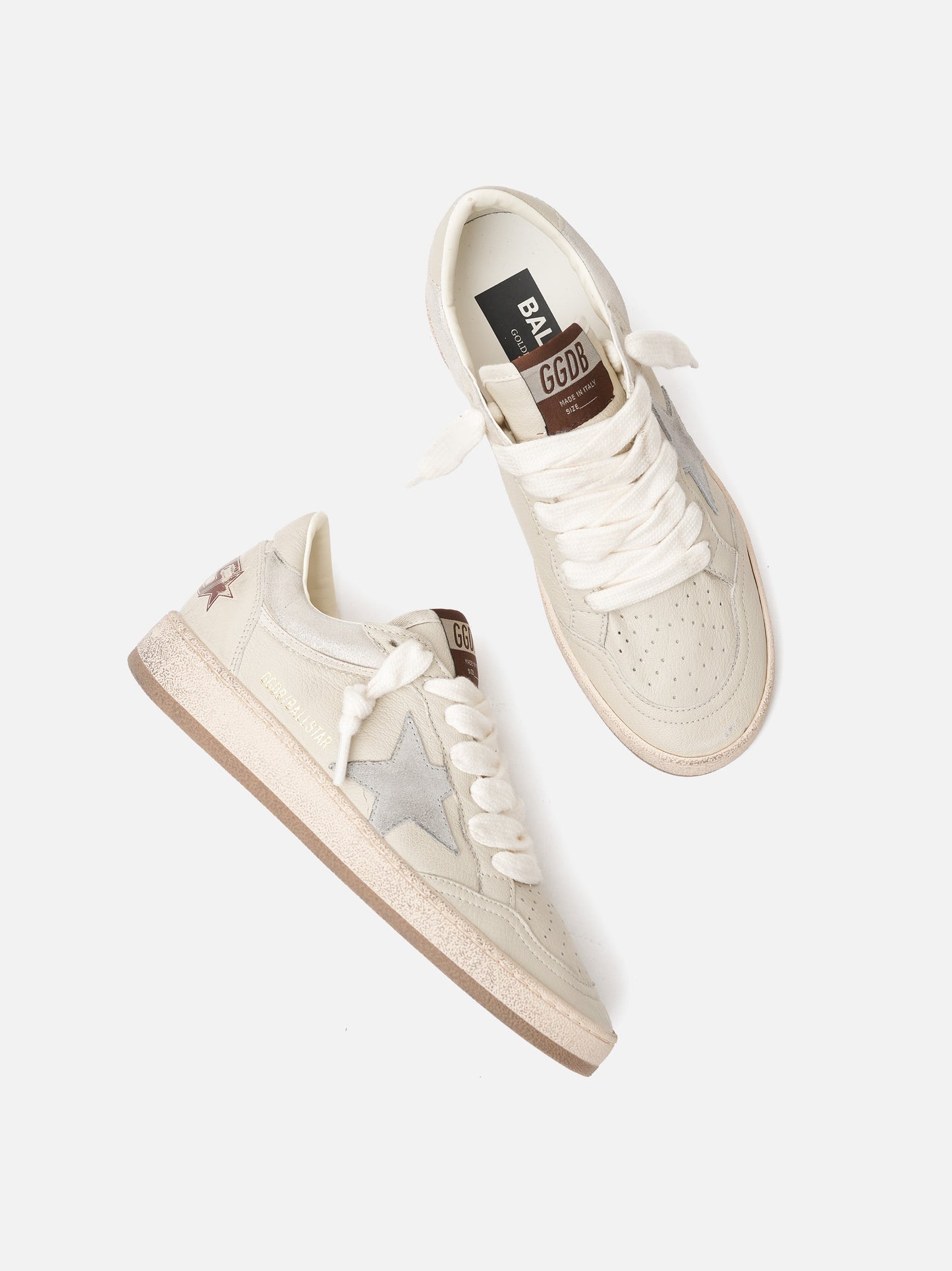 GOLDEN GOOSE - Sneakers Ball Star aus Leder für Damen