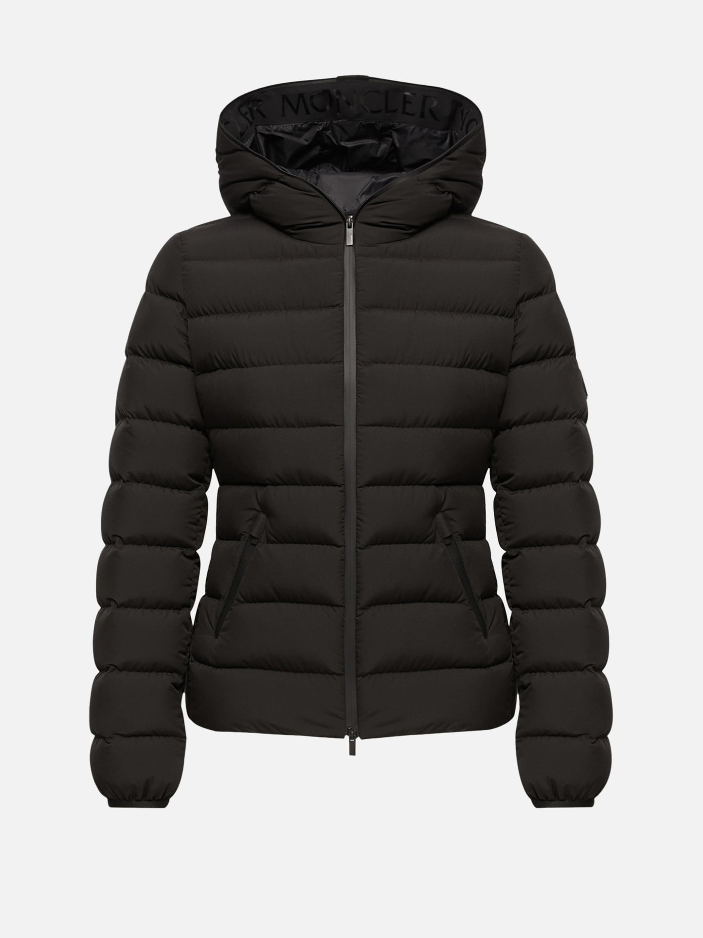 Moncler – Daunenjacke Herbe mit Kapuze für Damen Schwarz - Black