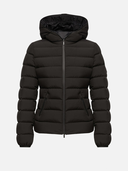 Moncler – Daunenjacke Herbe mit Kapuze für Damen Schwarz - Black