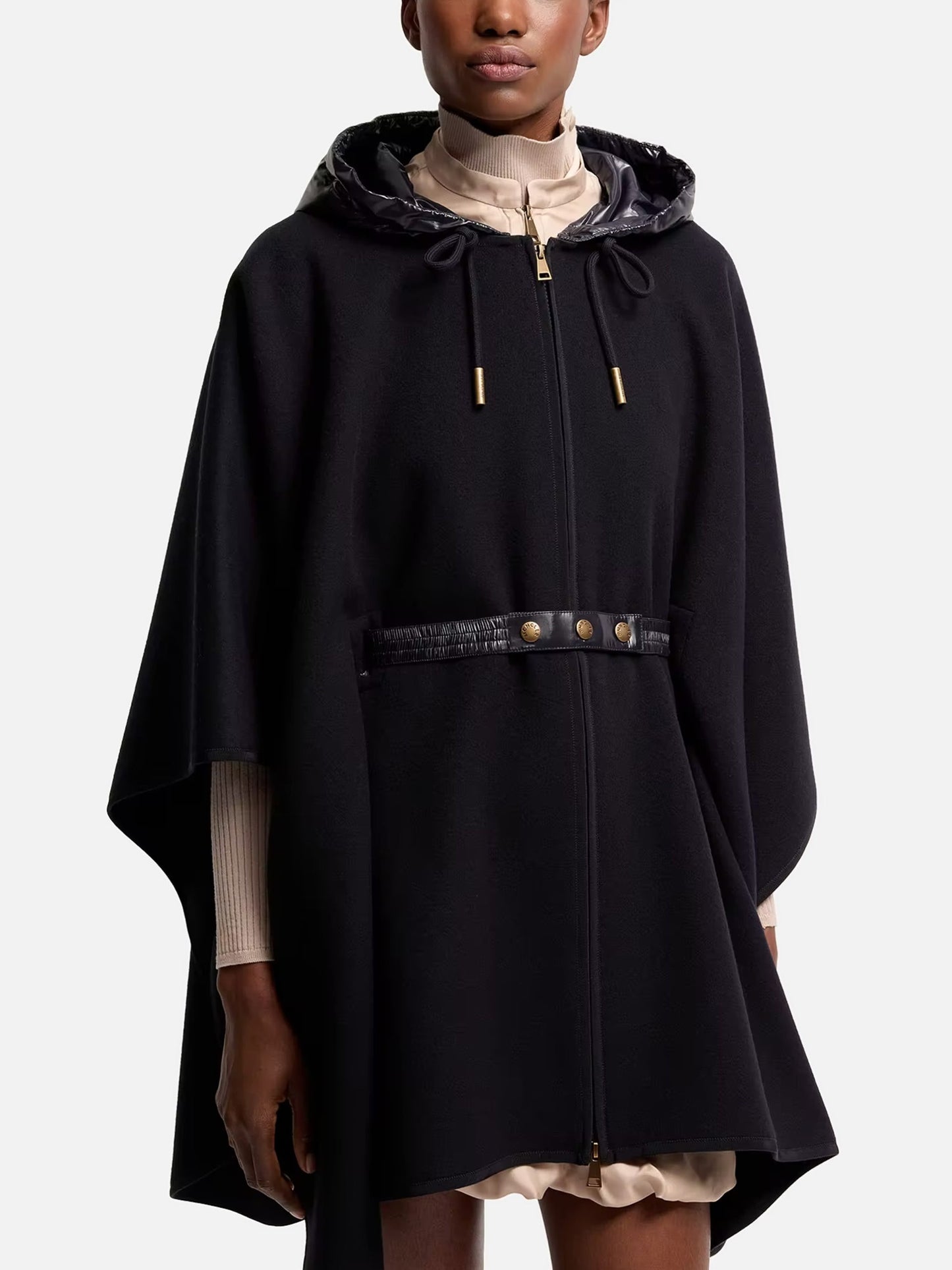 MONCLER - Gefüttertes Cape aus Wollmischung für Damen