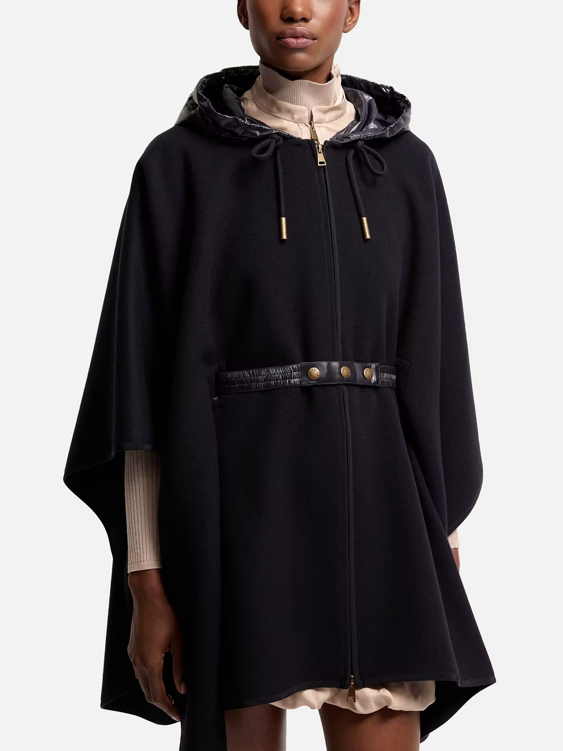MONCLER - Gefüttertes Cape aus Wollmischung für Damen