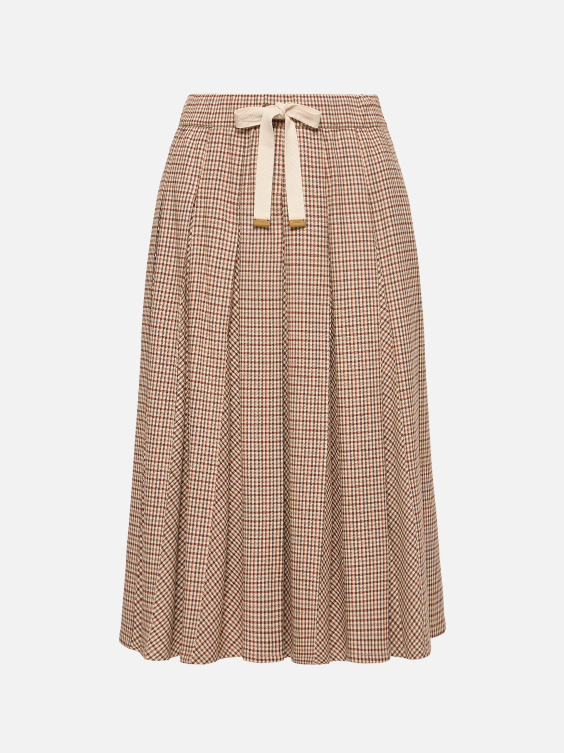 MONCLER - Karierter Midirock aus Viskose-Mix für Damen