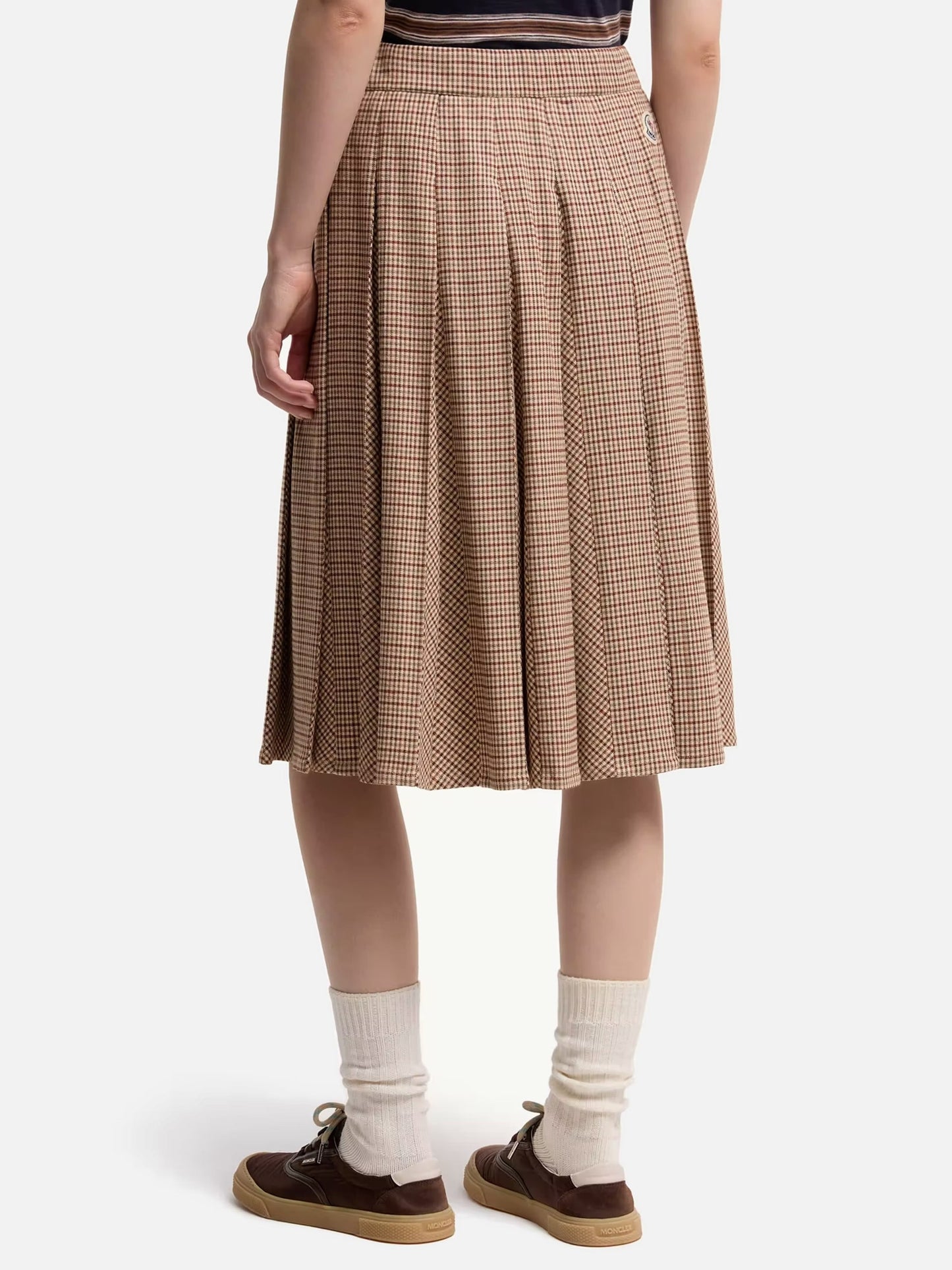 MONCLER - Karierter Midirock aus Viskose-Mix für Damen