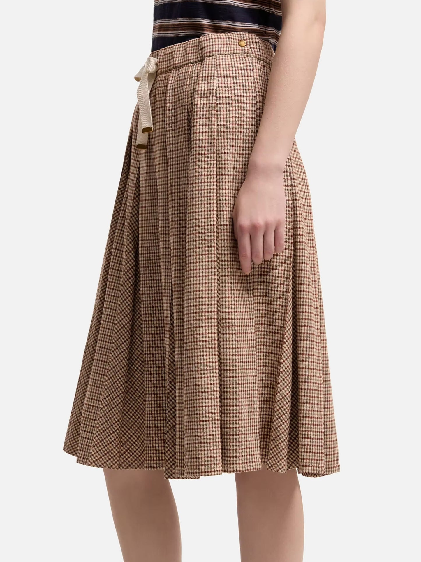 MONCLER - Karierter Midirock aus Viskose-Mix für Damen