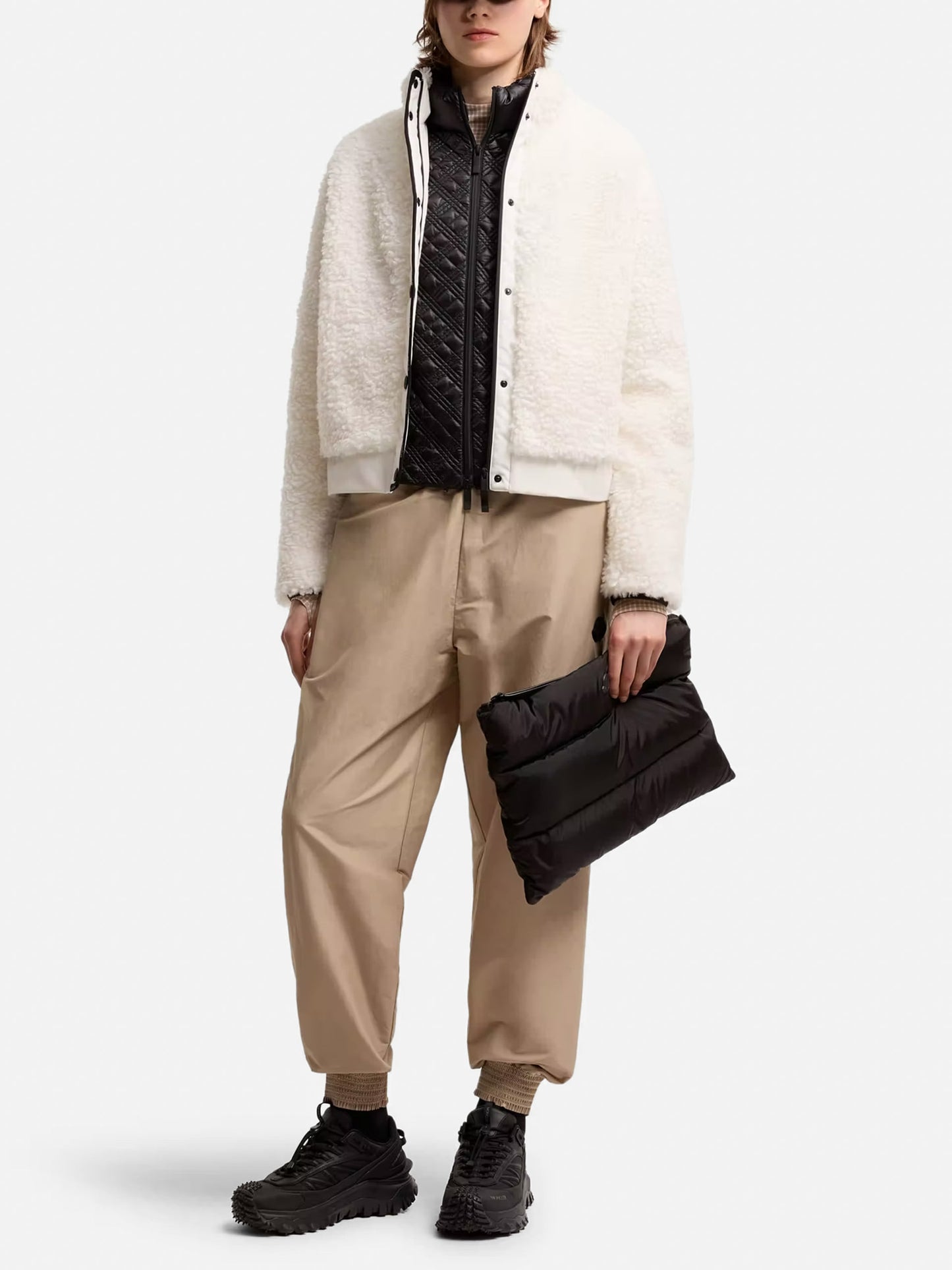 MONCLER - Cardigan aus Teddy-Fleece für Damen