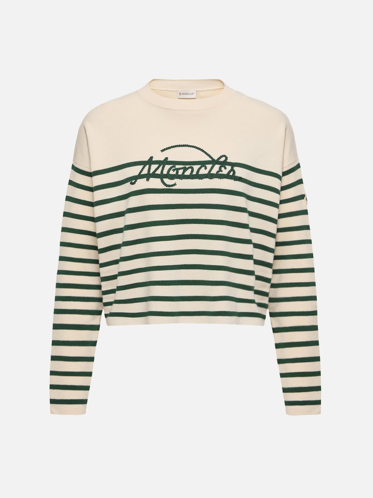 MONCLER - Gestreifter Pullover aus Merinowolle für Damen