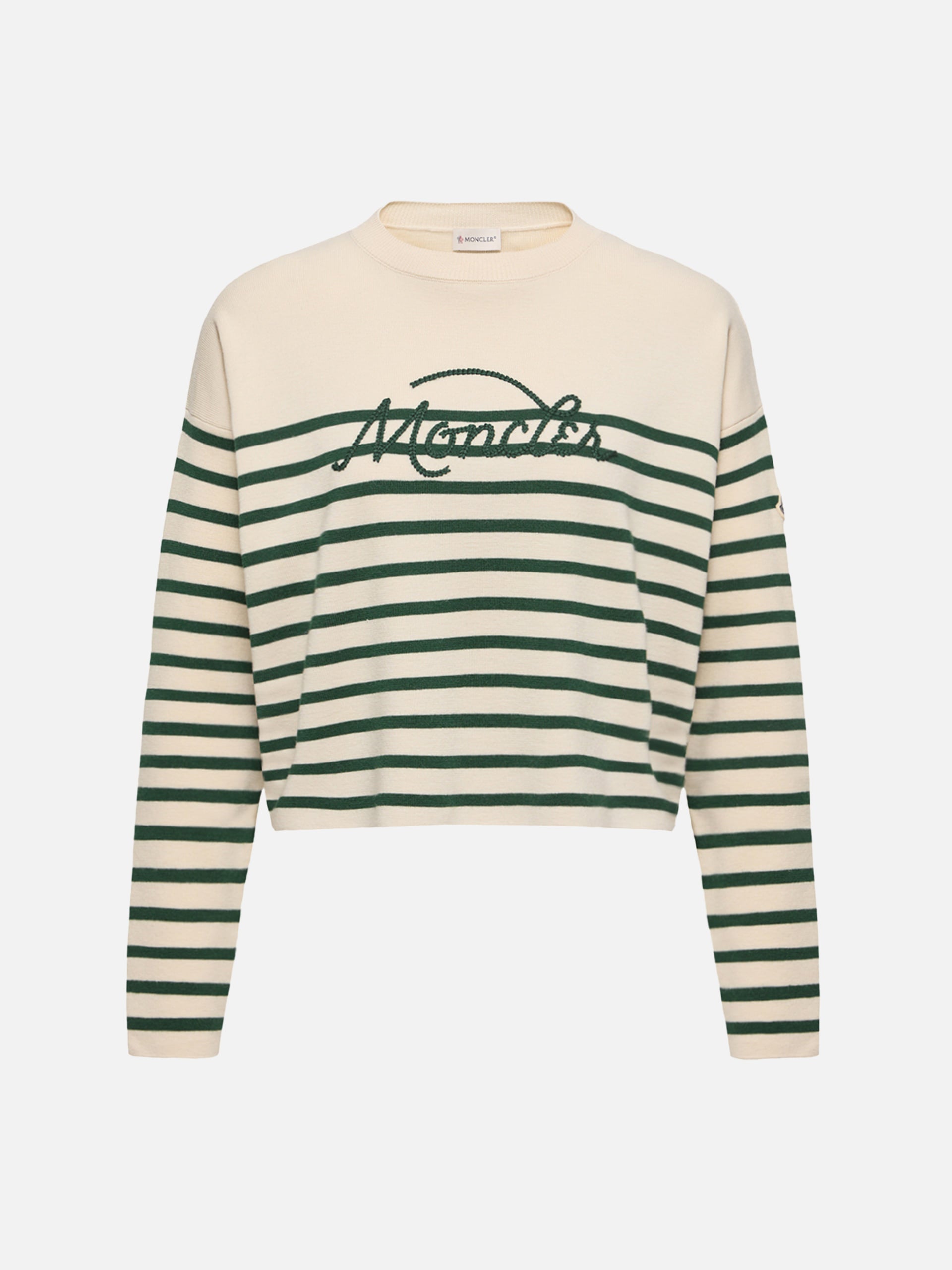 MONCLER - Gestreifter Pullover aus Merinowolle für Damen