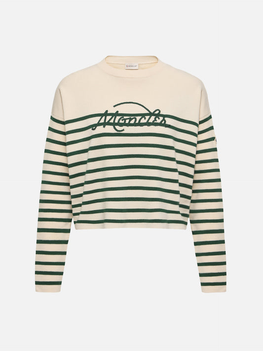 MONCLER - Gestreifter Pullover aus Merinowolle für Damen