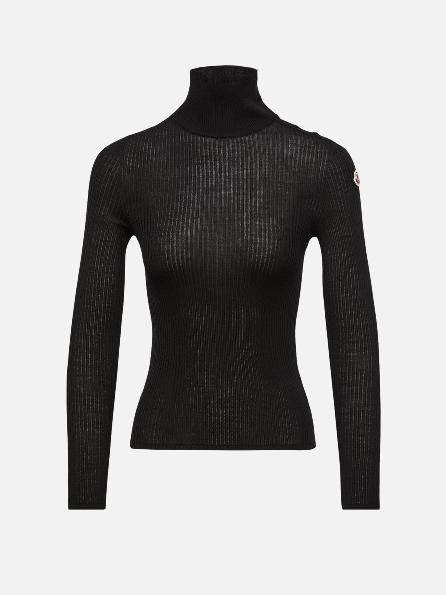 MONCLER - Gerippter Rollkragenpullover aus Wolle für Damen
