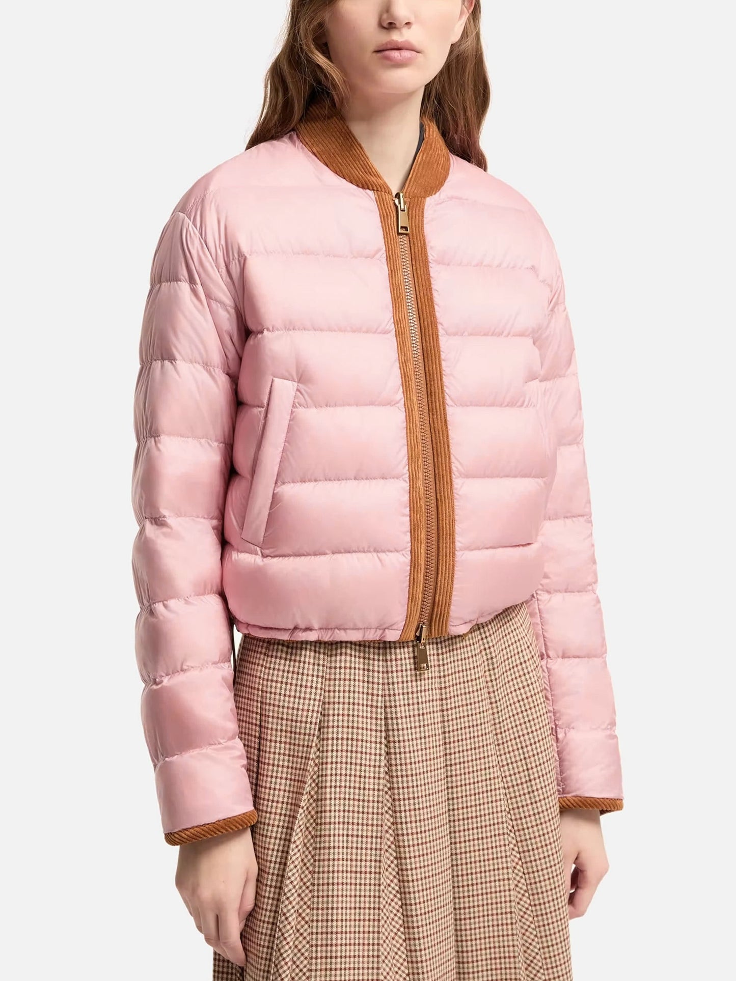 MONCLER - Wendbare Cord-Daunenjacke Blageon für Damen