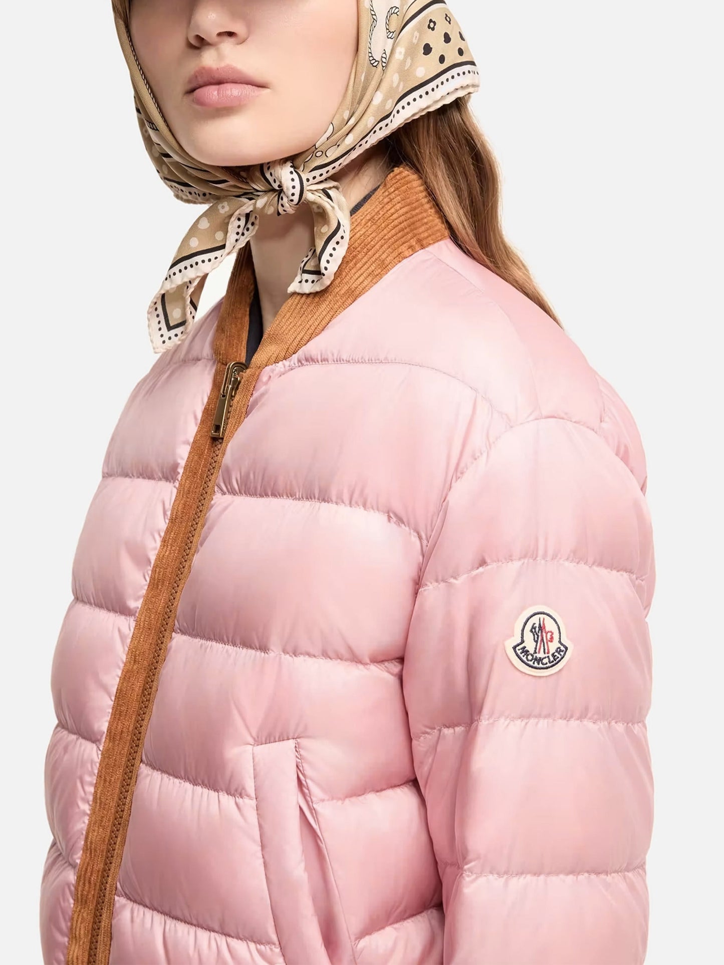 MONCLER - Wendbare Cord-Daunenjacke Blageon für Damen
