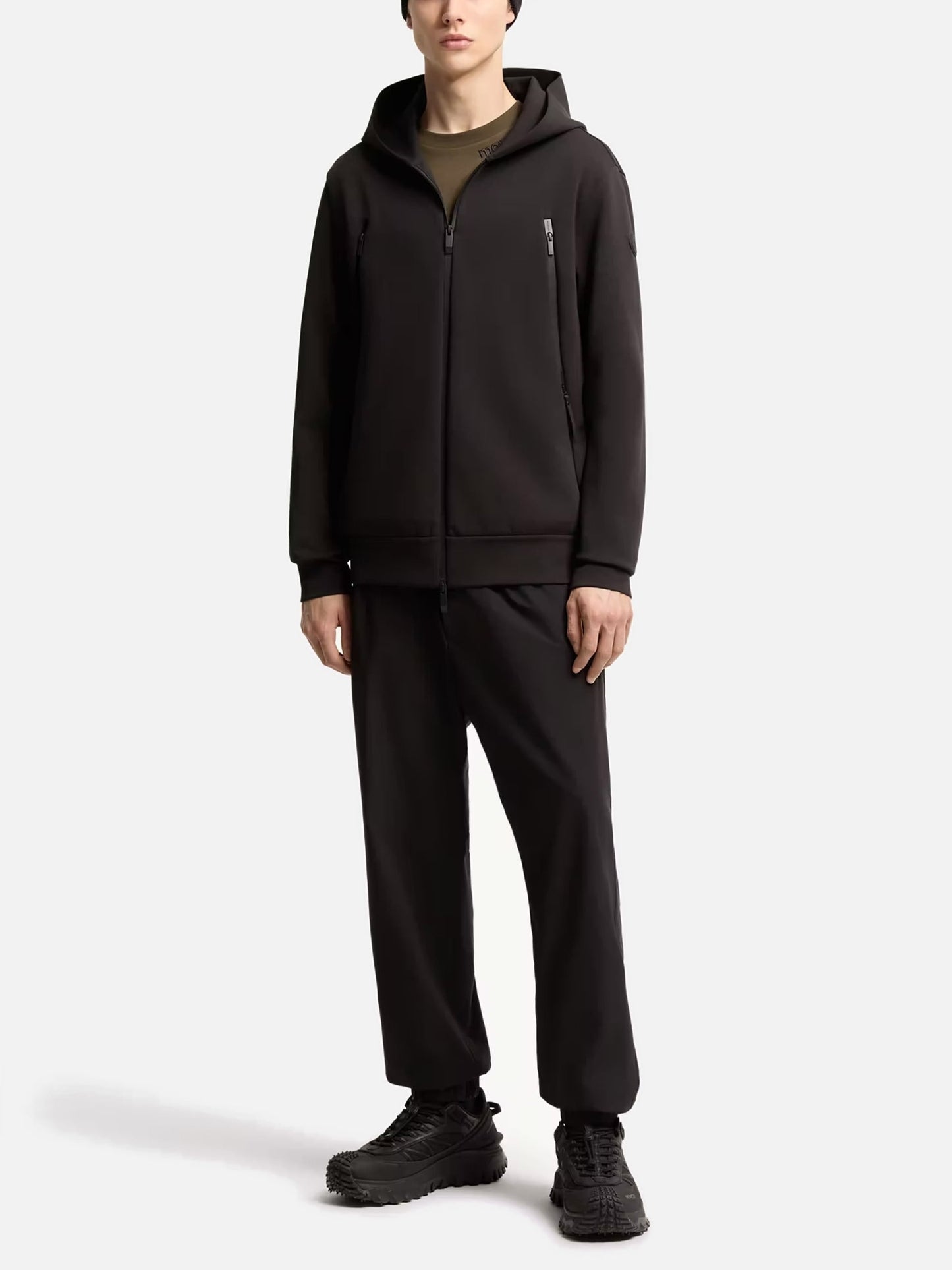 MONCLER - Zip-Hoodie aus Baumwollmischung für Herren