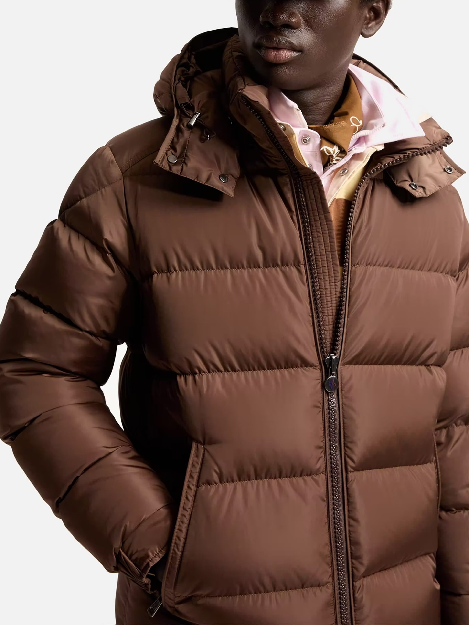 MONCLER - Daunenjacke Maya mit Kapuze für Herren Braun - Brown
