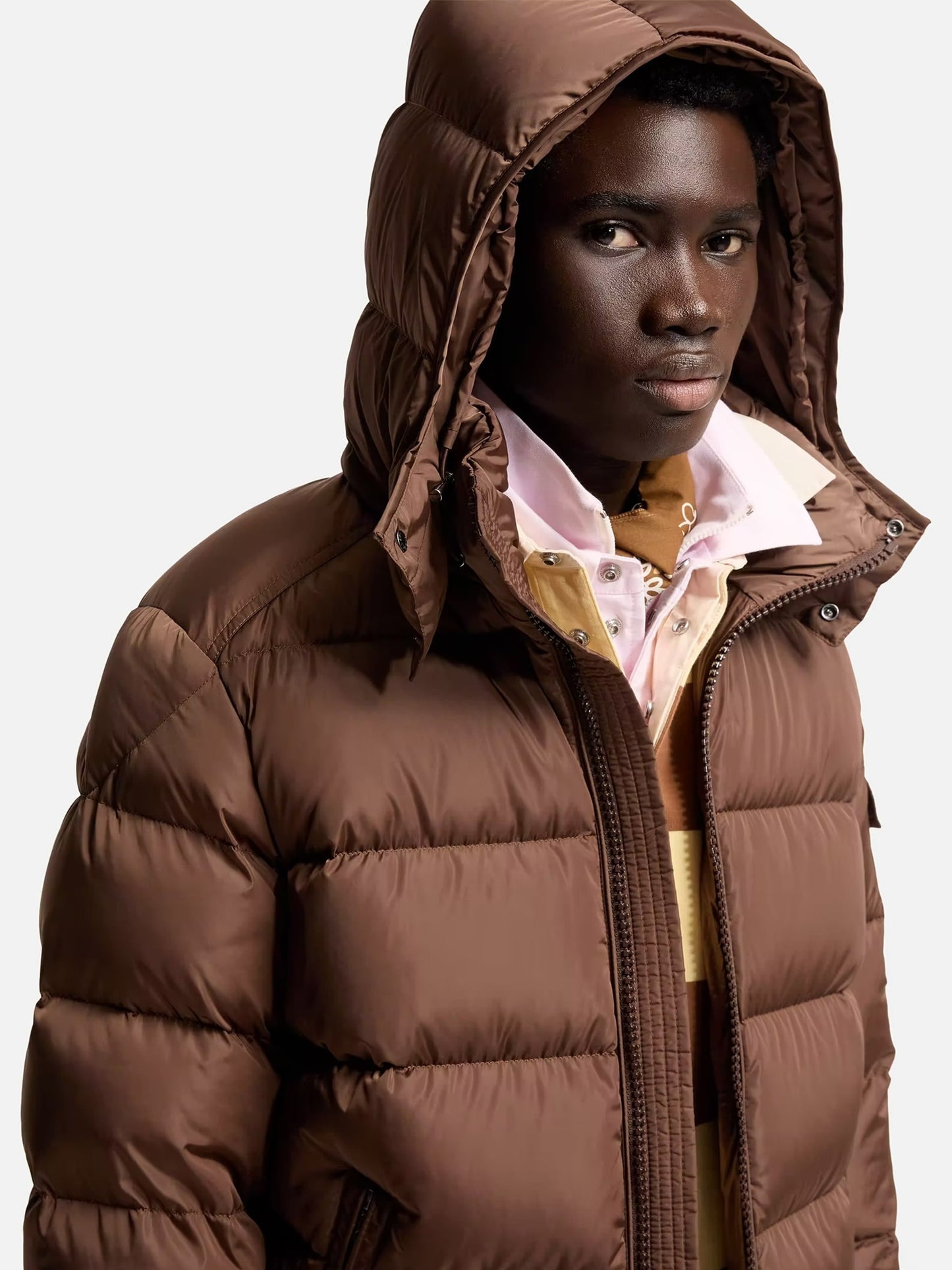 MONCLER - Daunenjacke Maya mit Kapuze für Herren Braun - Brown