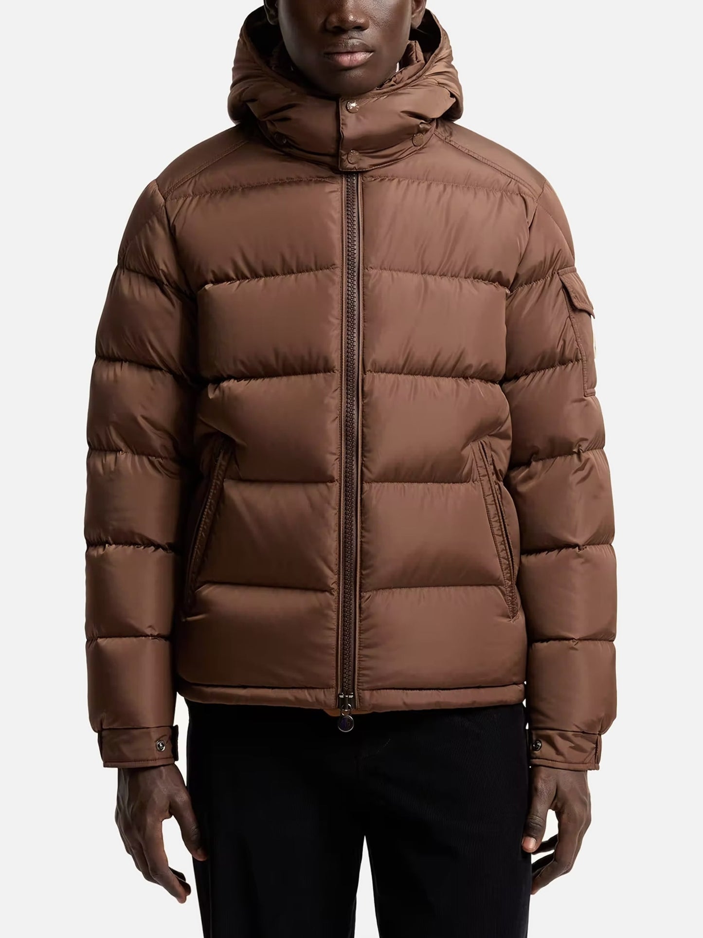 MONCLER - Daunenjacke Maya mit Kapuze für Herren Braun - Brown
