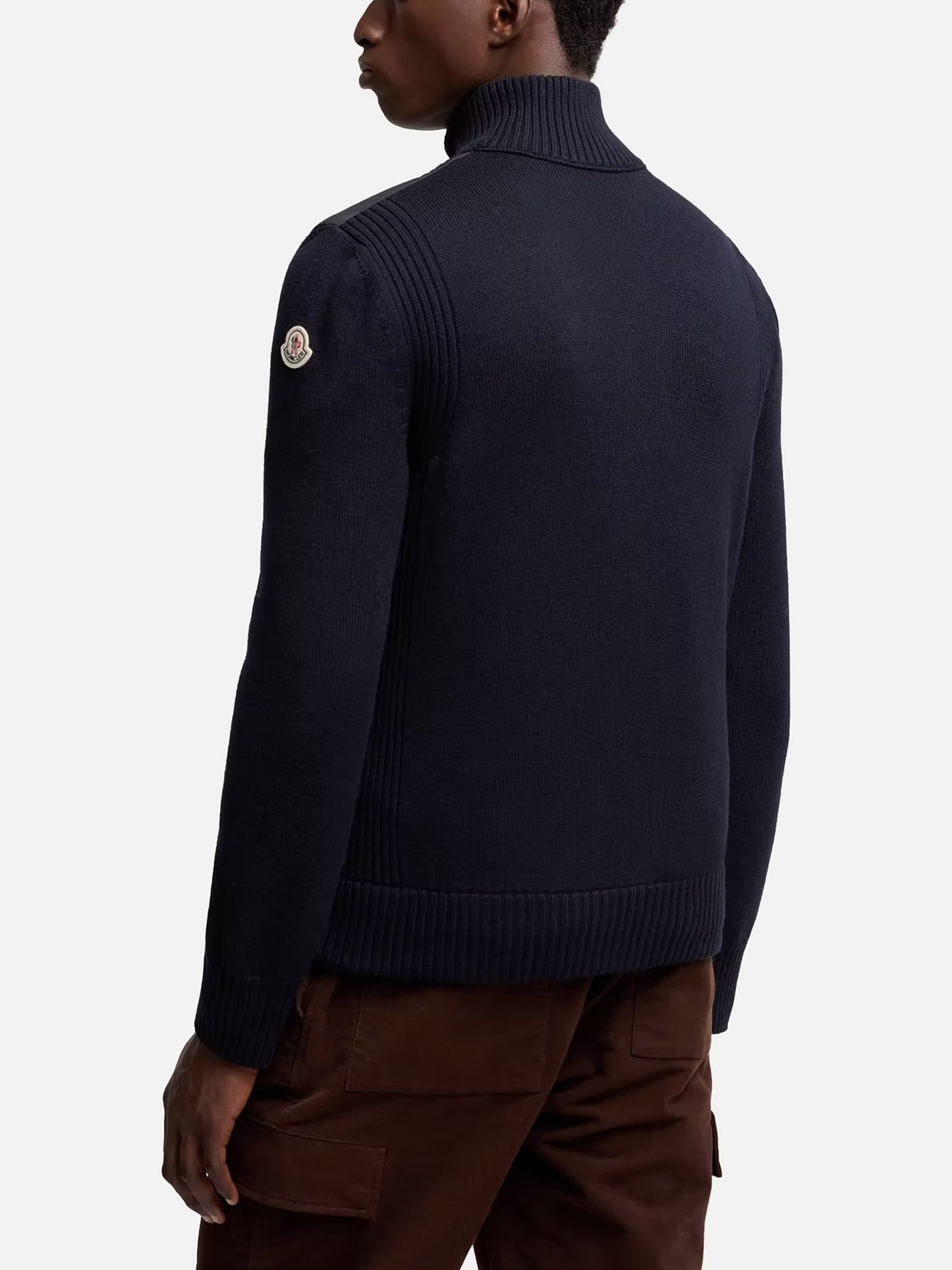 MONCLER - Daunen-Strickjacke aus Wolle für Herren