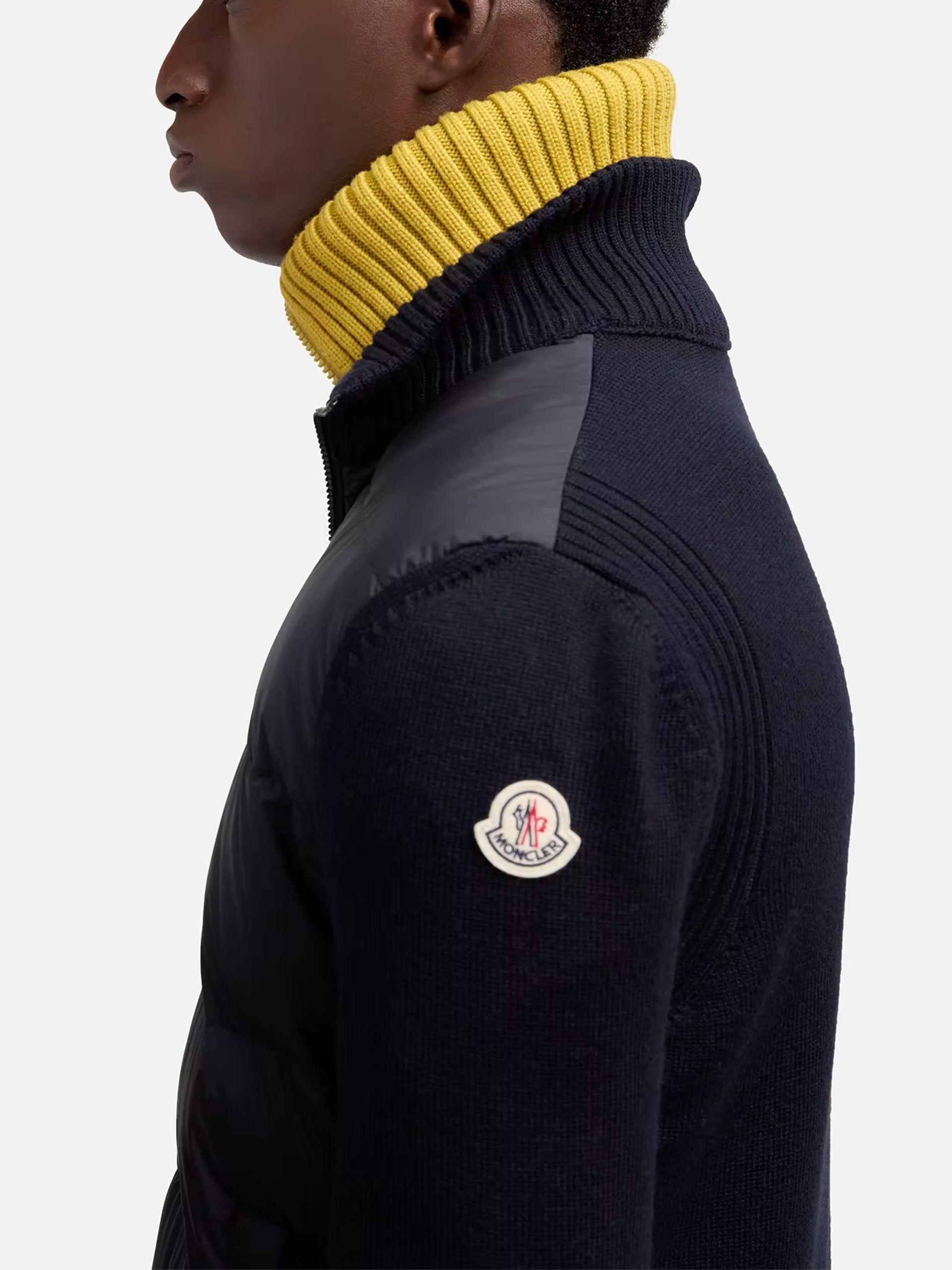 MONCLER - Daunen-Strickjacke aus Wolle für Herren