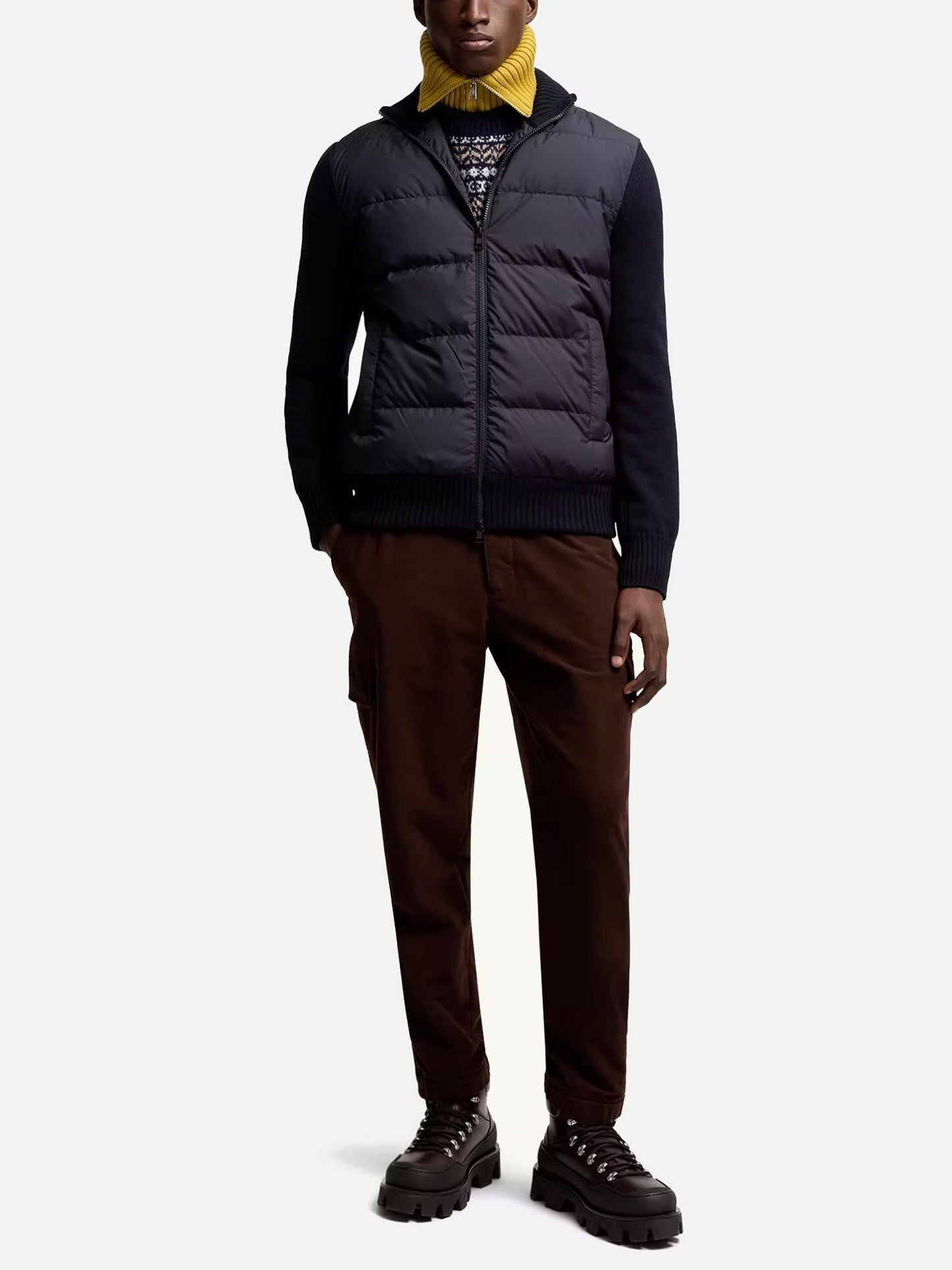 MONCLER - Daunen-Strickjacke aus Wolle für Herren