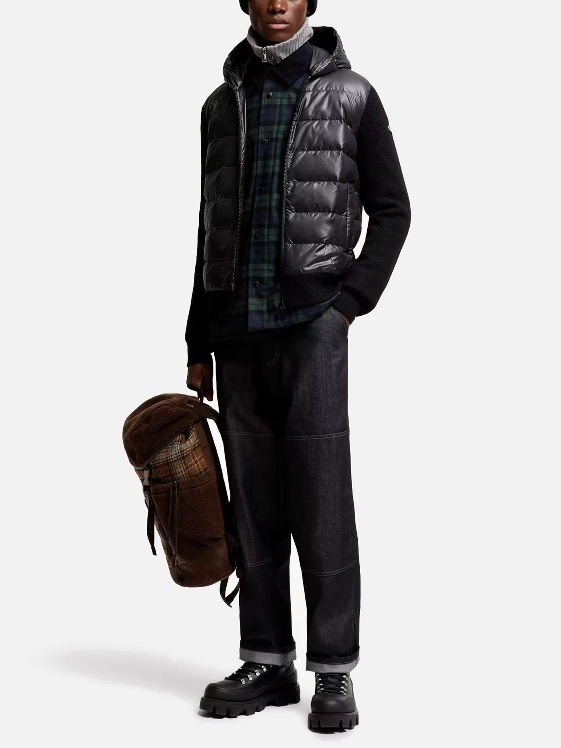 MONCLER - Daunen-Cardigan mit Kapuze für Herren