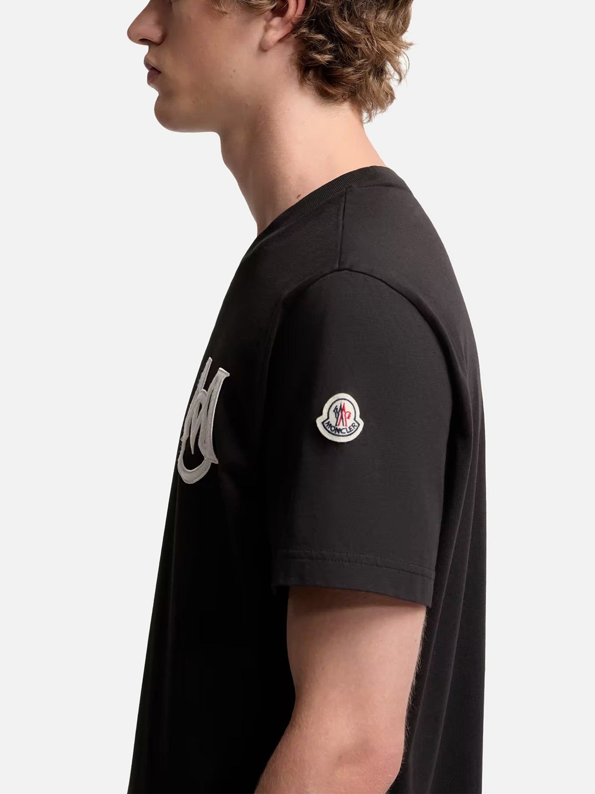 MONCLER - T-Shirt mit Monogramm-Logo für Herren