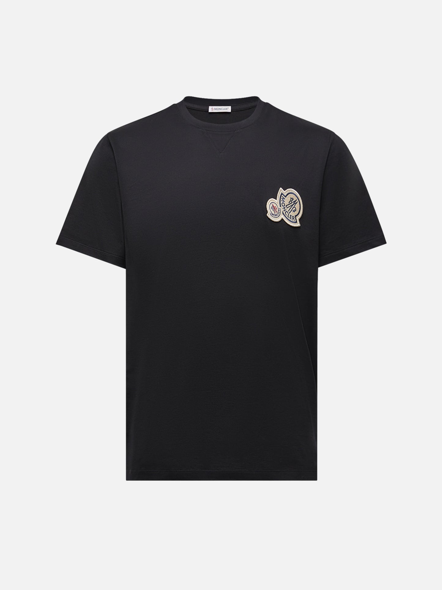 MONCLER - T-Shirt mit doppeltem Logo für Herren