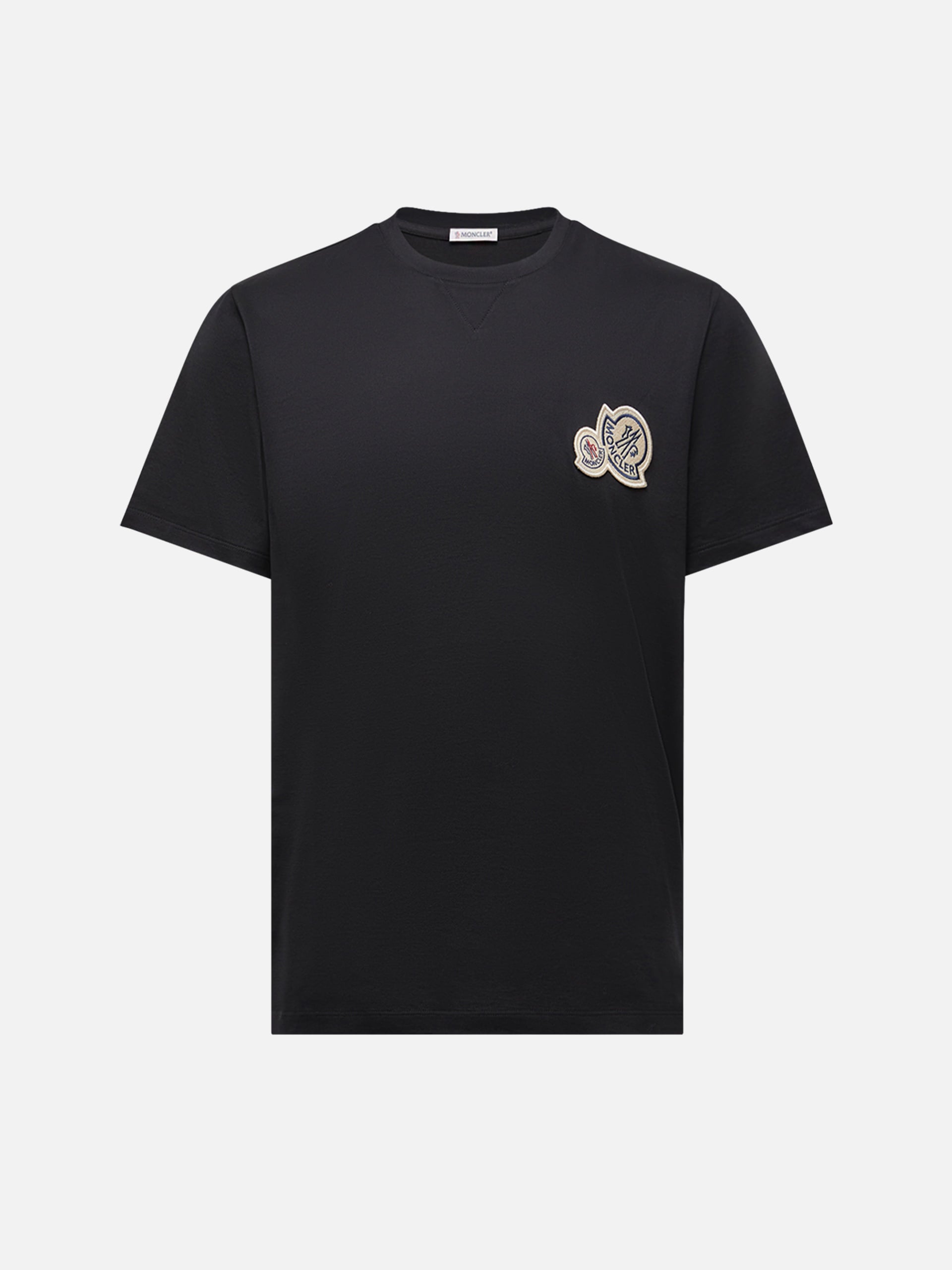 MONCLER - T-Shirt mit doppeltem Logo für Herren