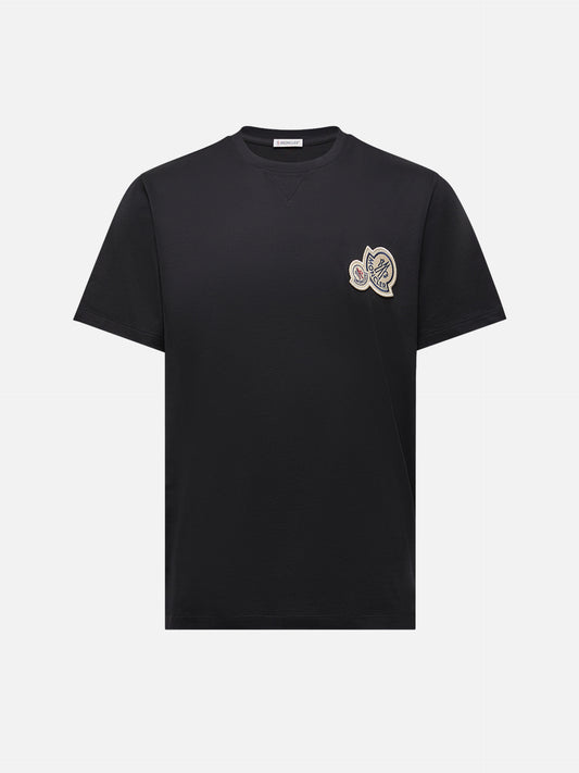 MONCLER - T-Shirt mit doppeltem Logo für Herren