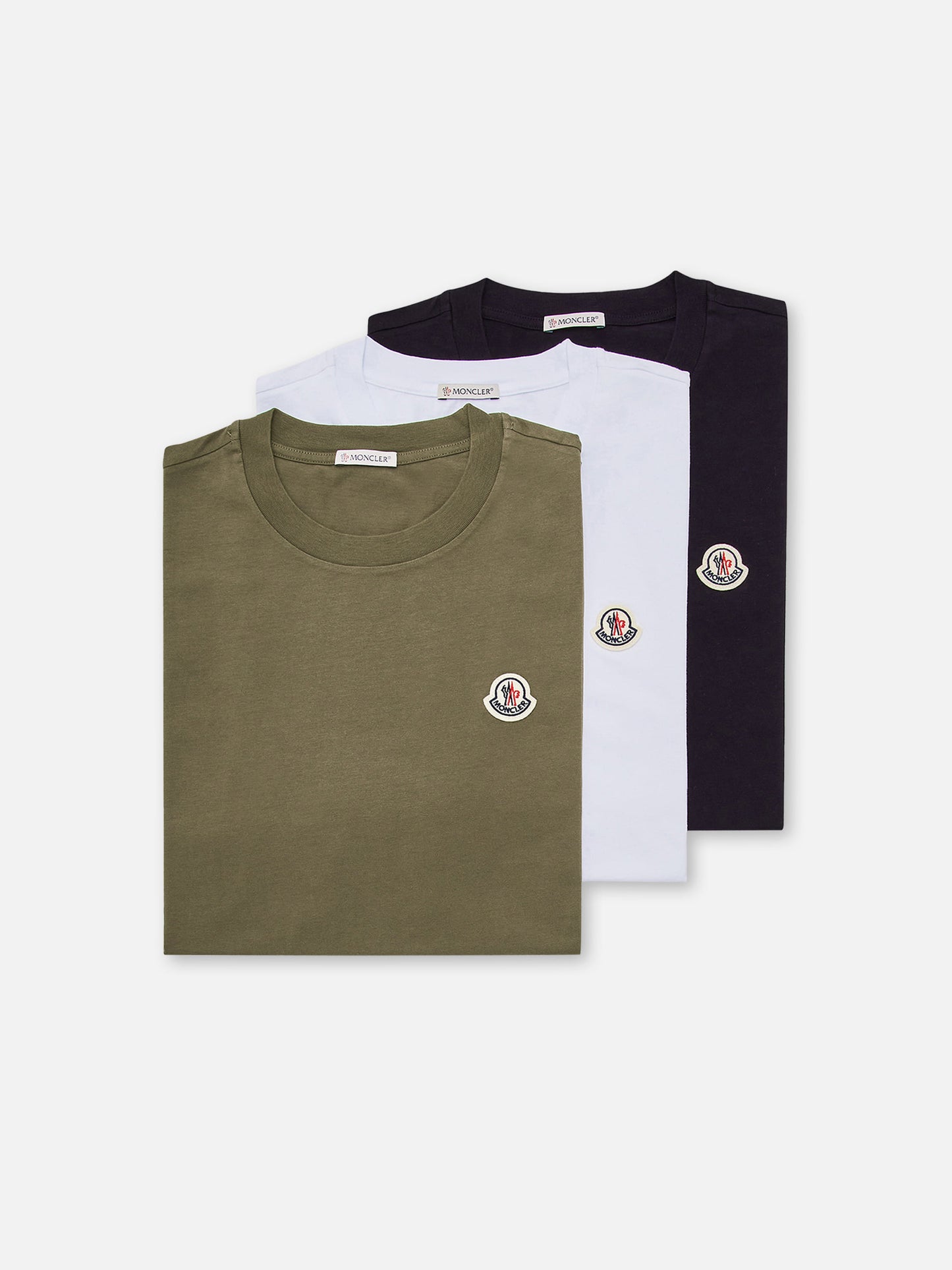 MONCLER - T-Shirt mit Logo im 3er-Pack für Herren
