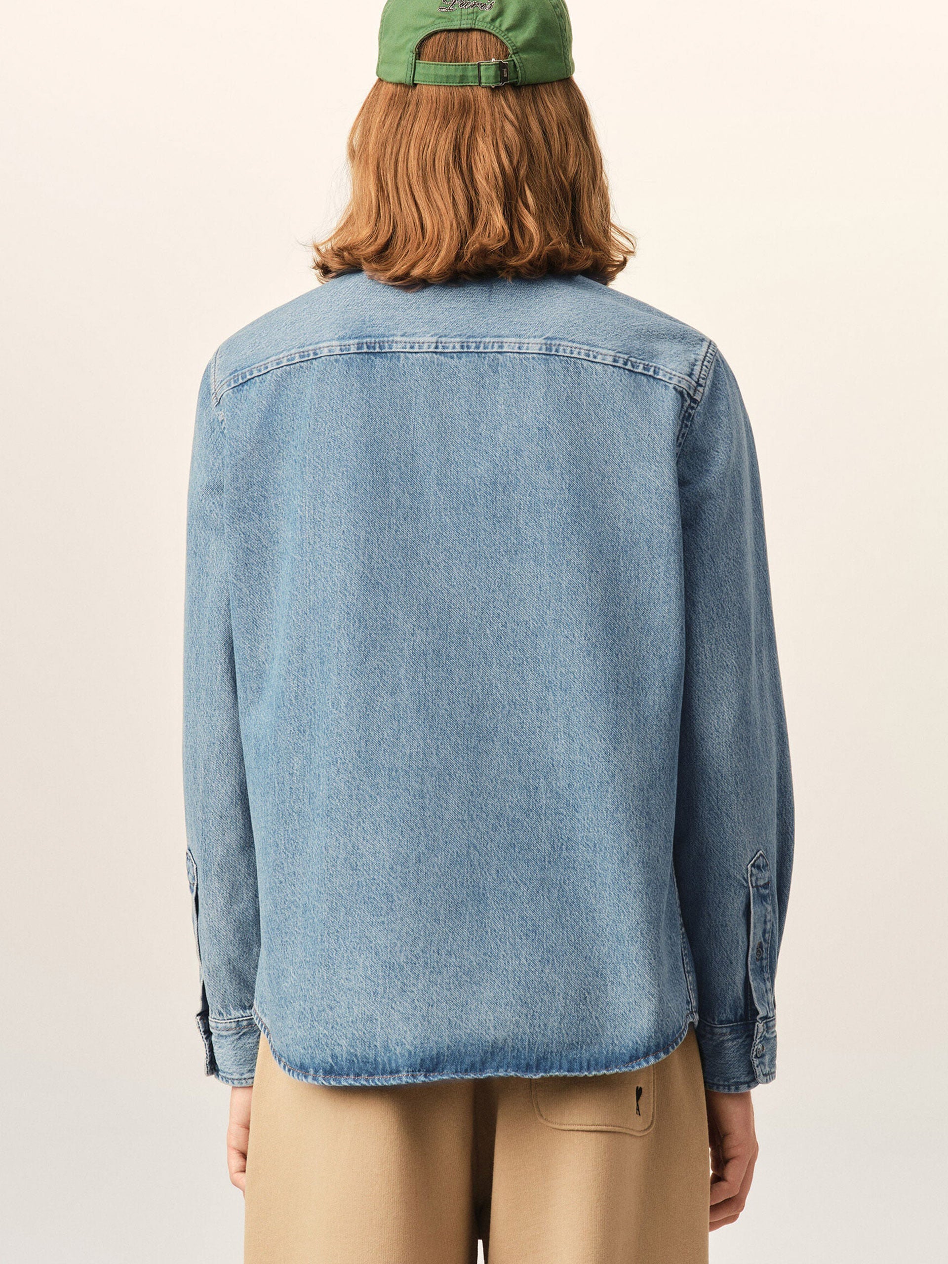 AMI PARIS - Jeanshemd Ami De Coeur mit Logo-Stickerei