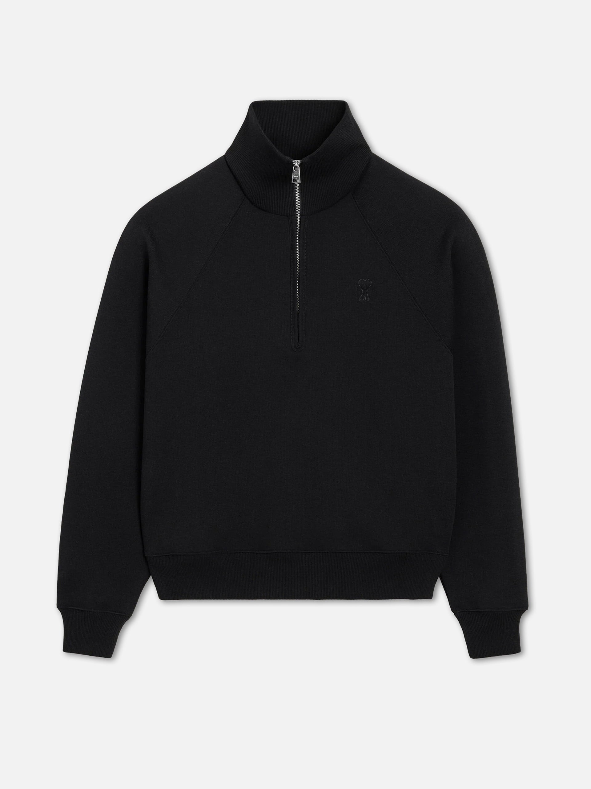 AMI PARIS - Half-Zip Sweatshirt Ami de Coeur für Herren