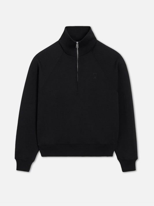AMI PARIS - Half-Zip Sweatshirt Ami de Coeur für Herren