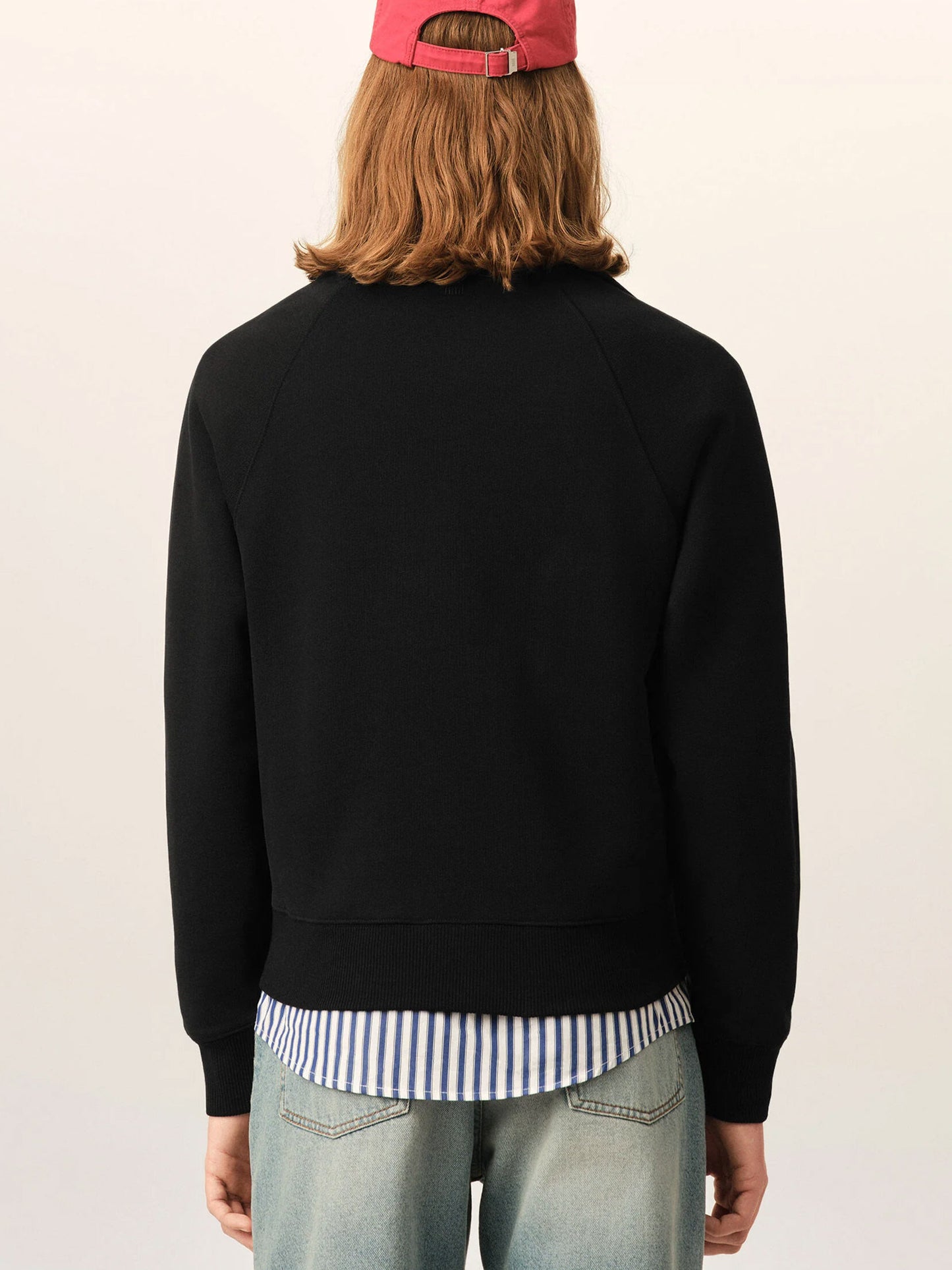AMI PARIS - Half-Zip Sweatshirt Ami de Coeur für Herren