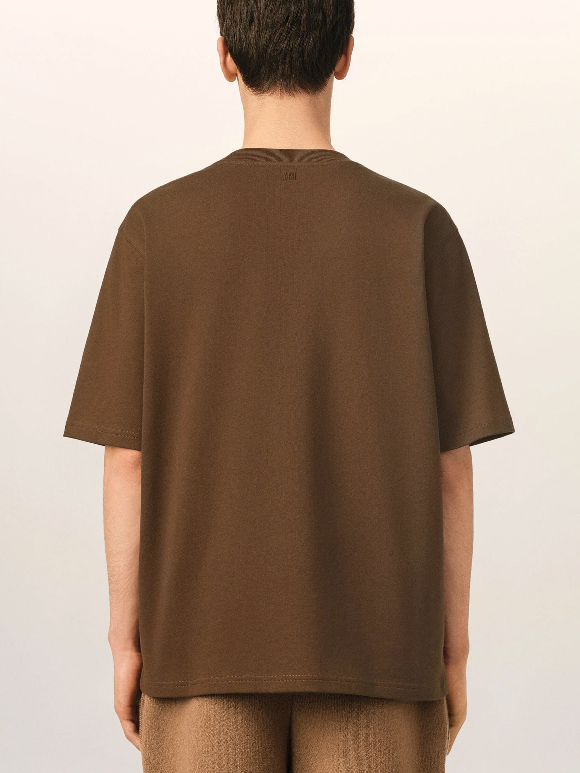 Ami Paris – Oversized-T-Shirt Ami de Coeur für Herren Dunkelbraun - Dark brown