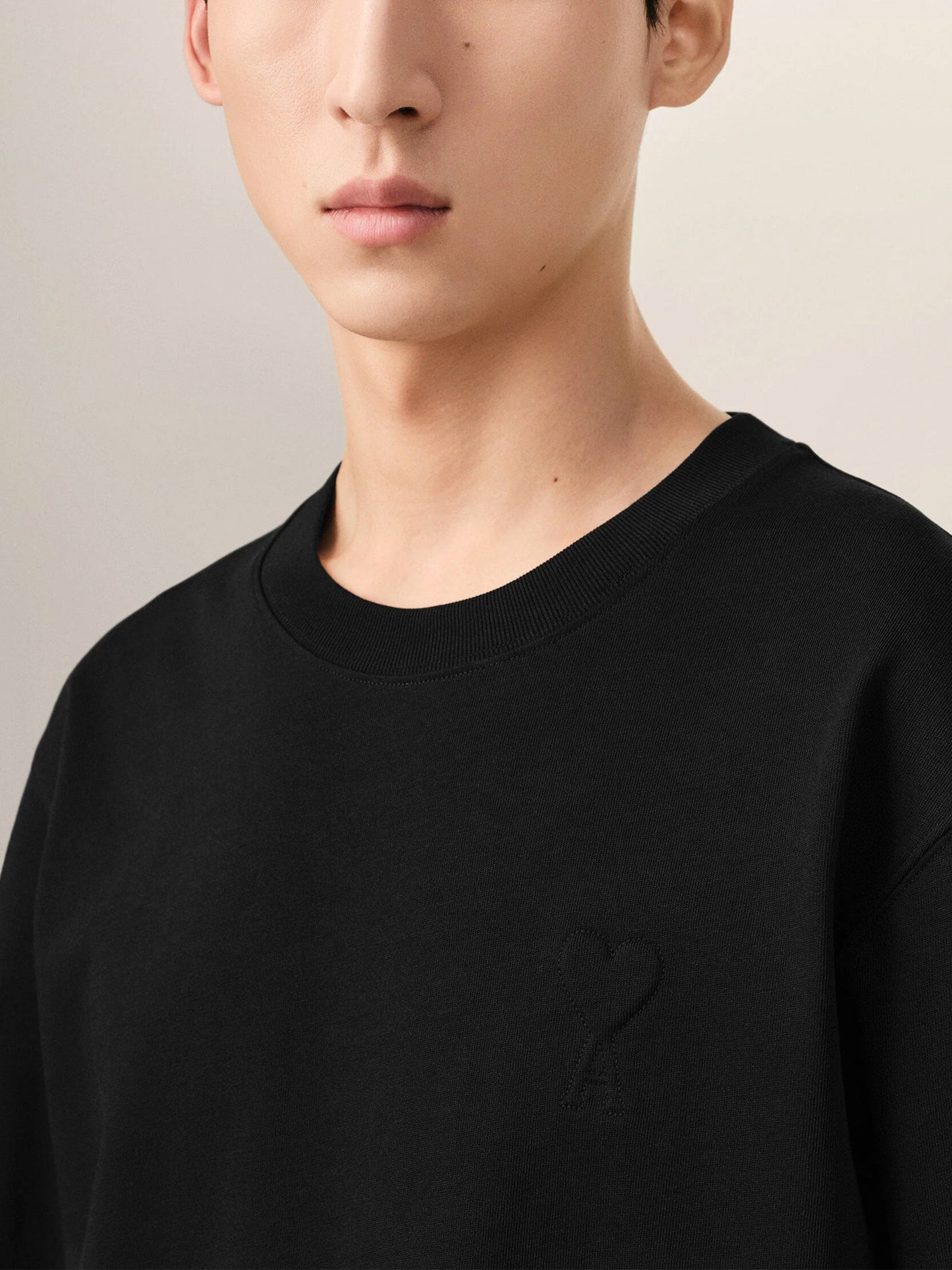 Ami Paris – Oversized-T-Shirt Ami de Coeur für Herren Schwarz - Black