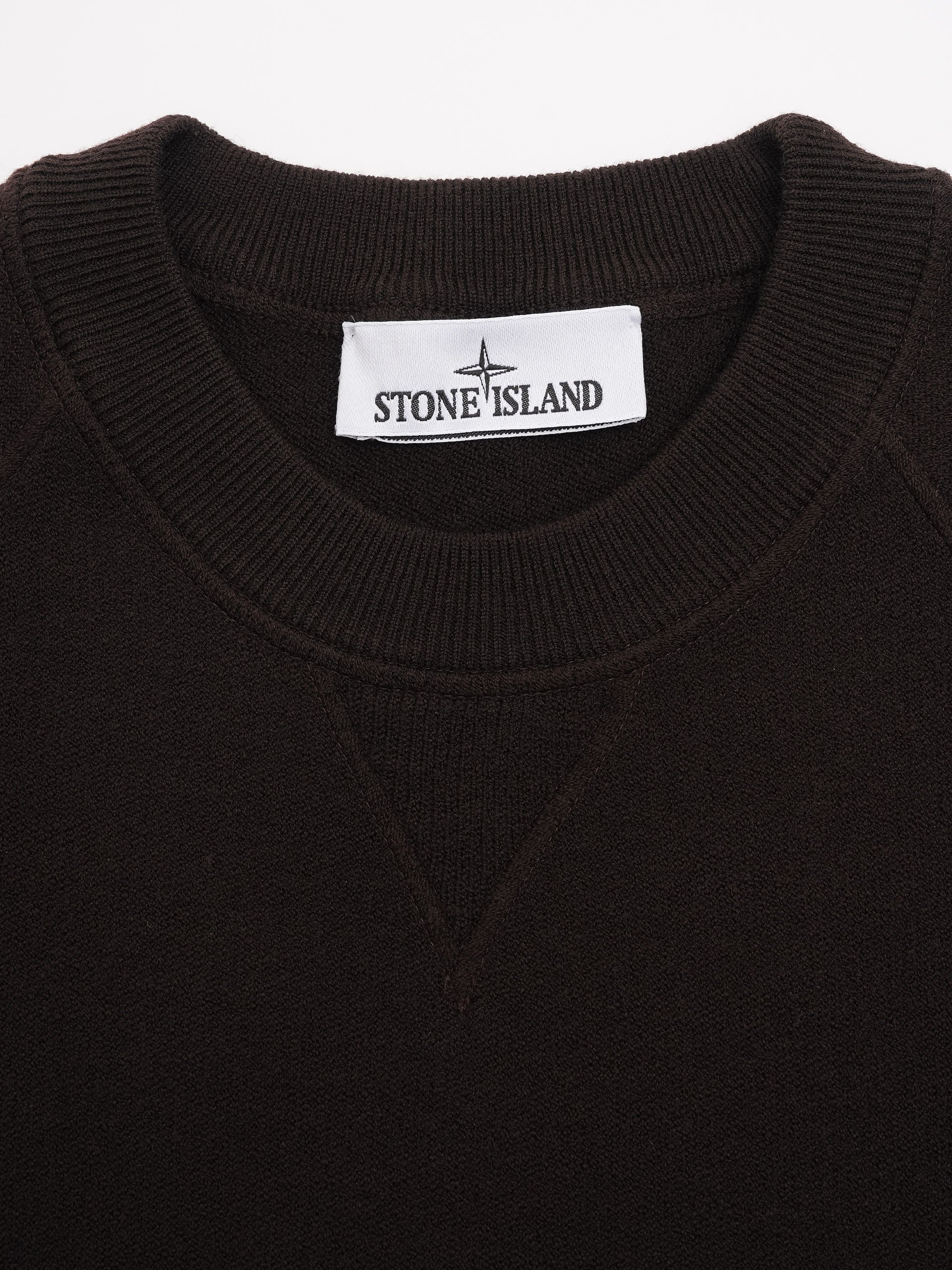 STONE ISLAND - Rundhalspullover aus Stretch-Wolle für Herren
