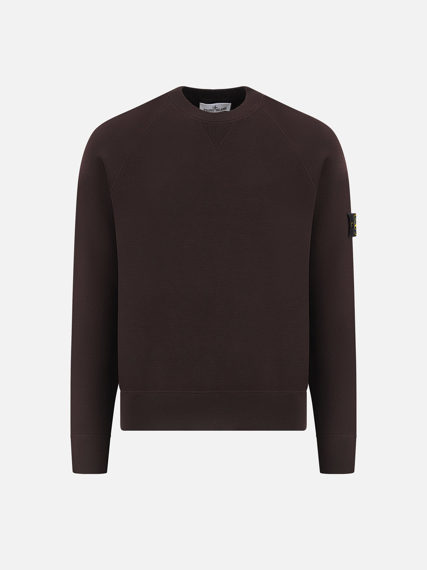 STONE ISLAND - Rundhalspullover aus Stretch-Wolle für Herren