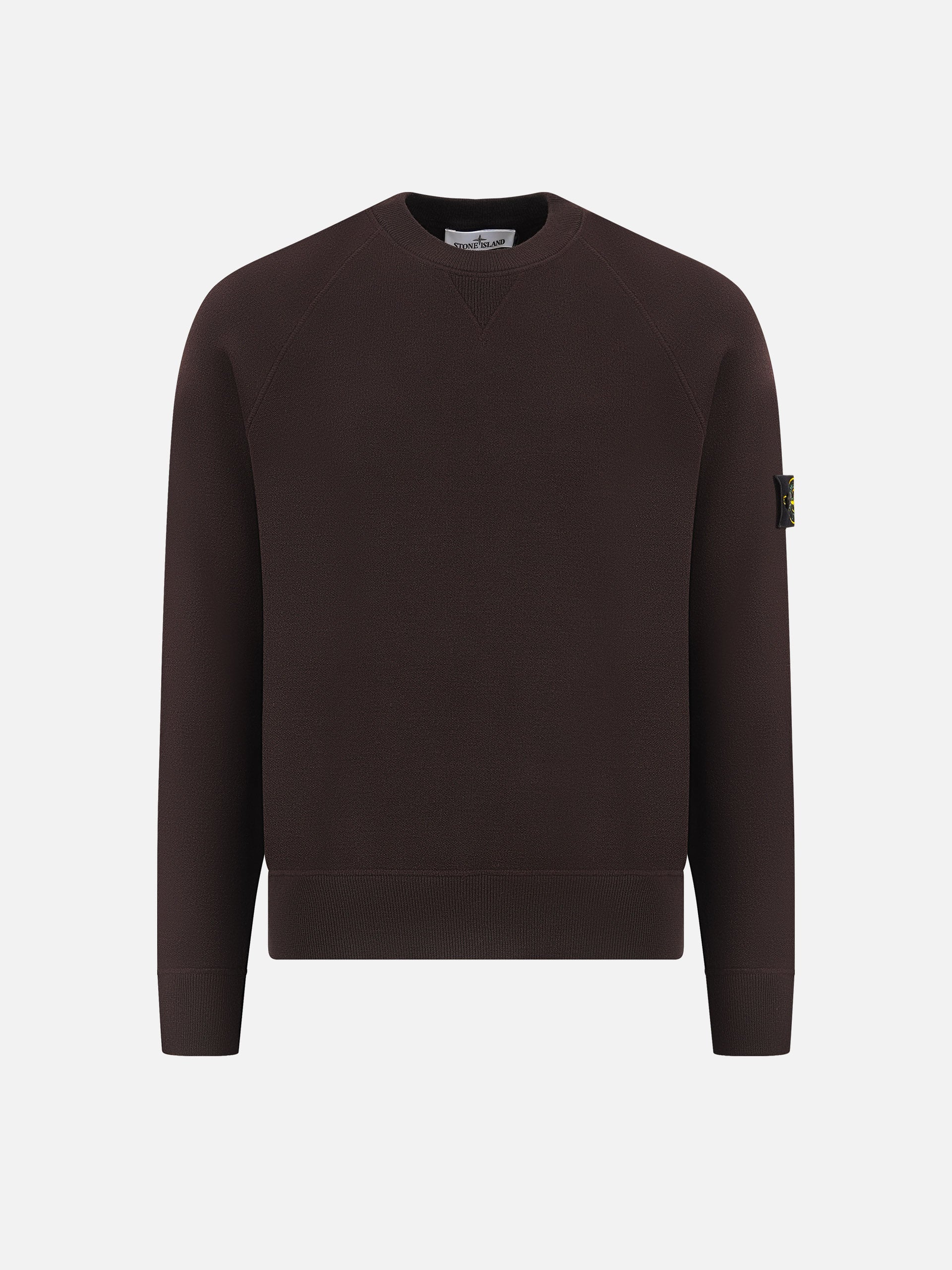 STONE ISLAND - Rundhalspullover aus Stretch-Wolle für Herren