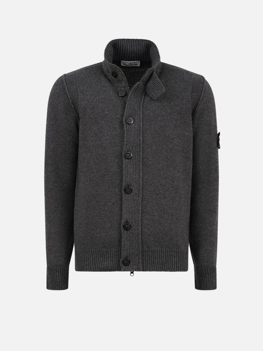 Stone Island – Strickjacke mit Reißverschluss für Herren Dunkelgrau - Dark Grey