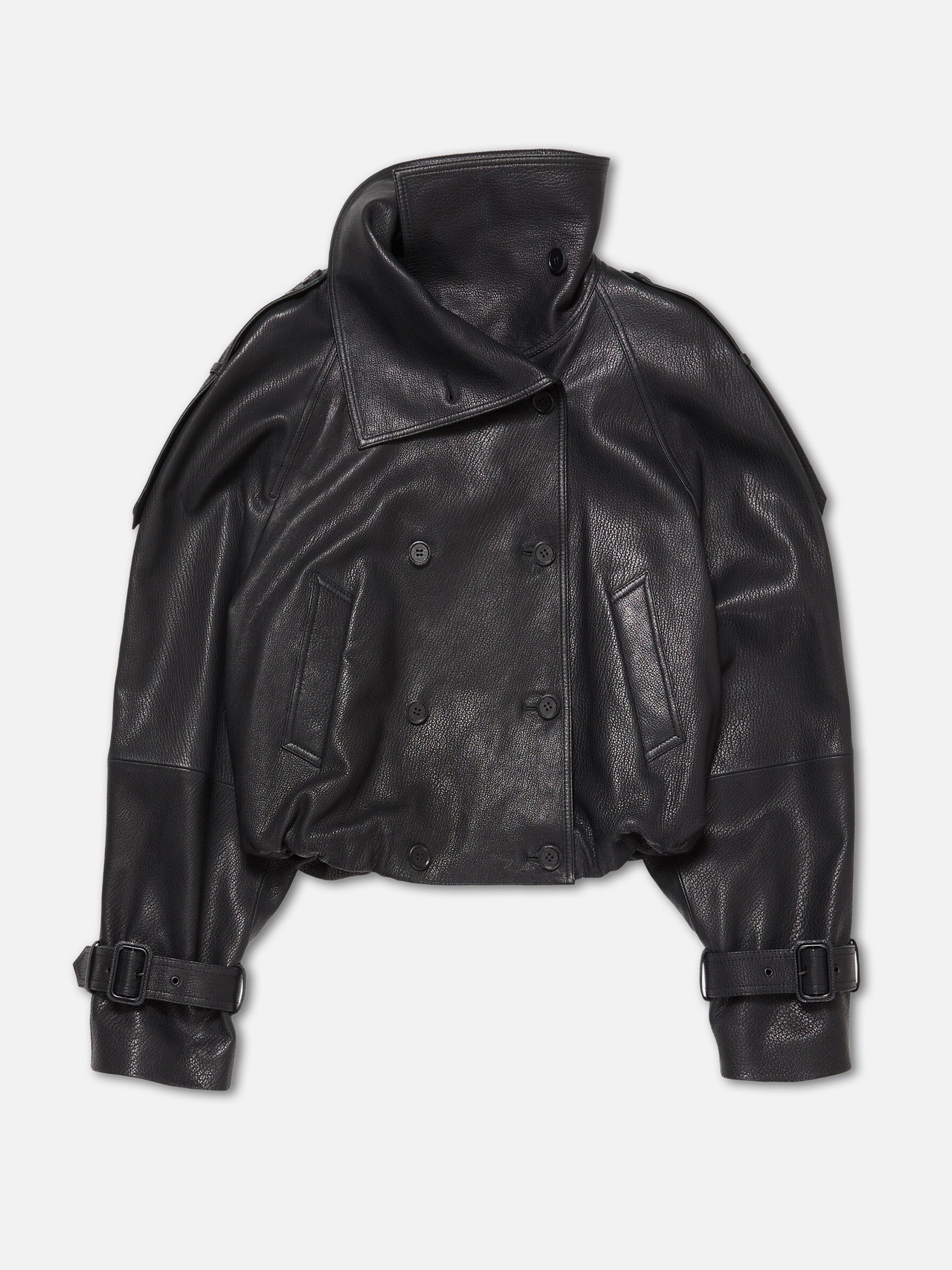 ACNE STUDIOS - Kurzer Trenchcoat aus Leder für Damen