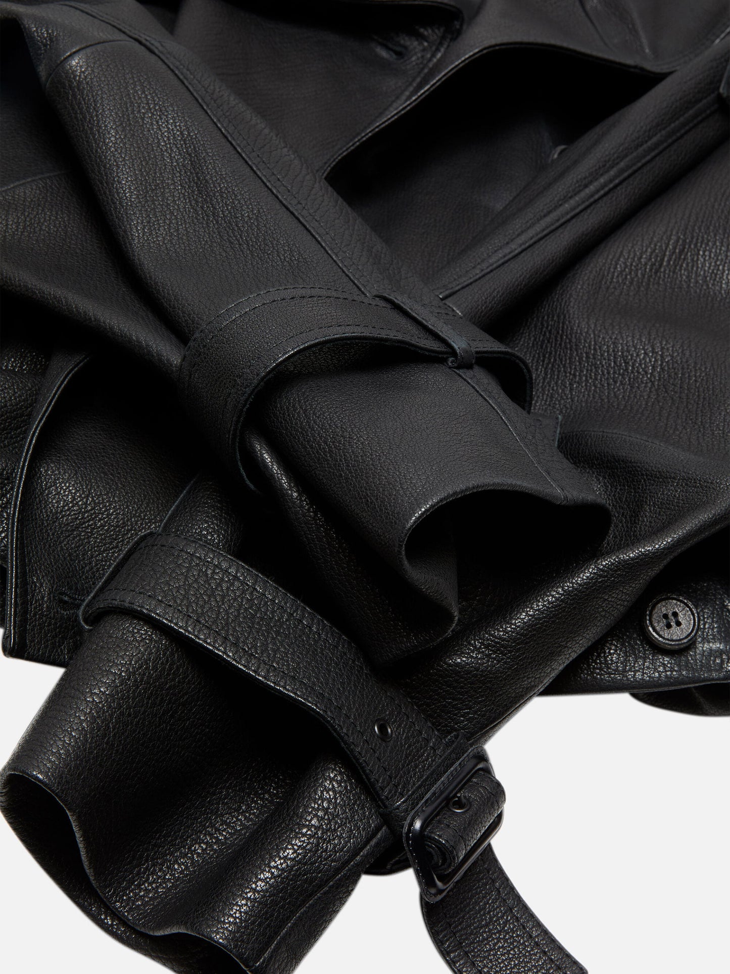 ACNE STUDIOS - Kurzer Trenchcoat aus Leder für Damen