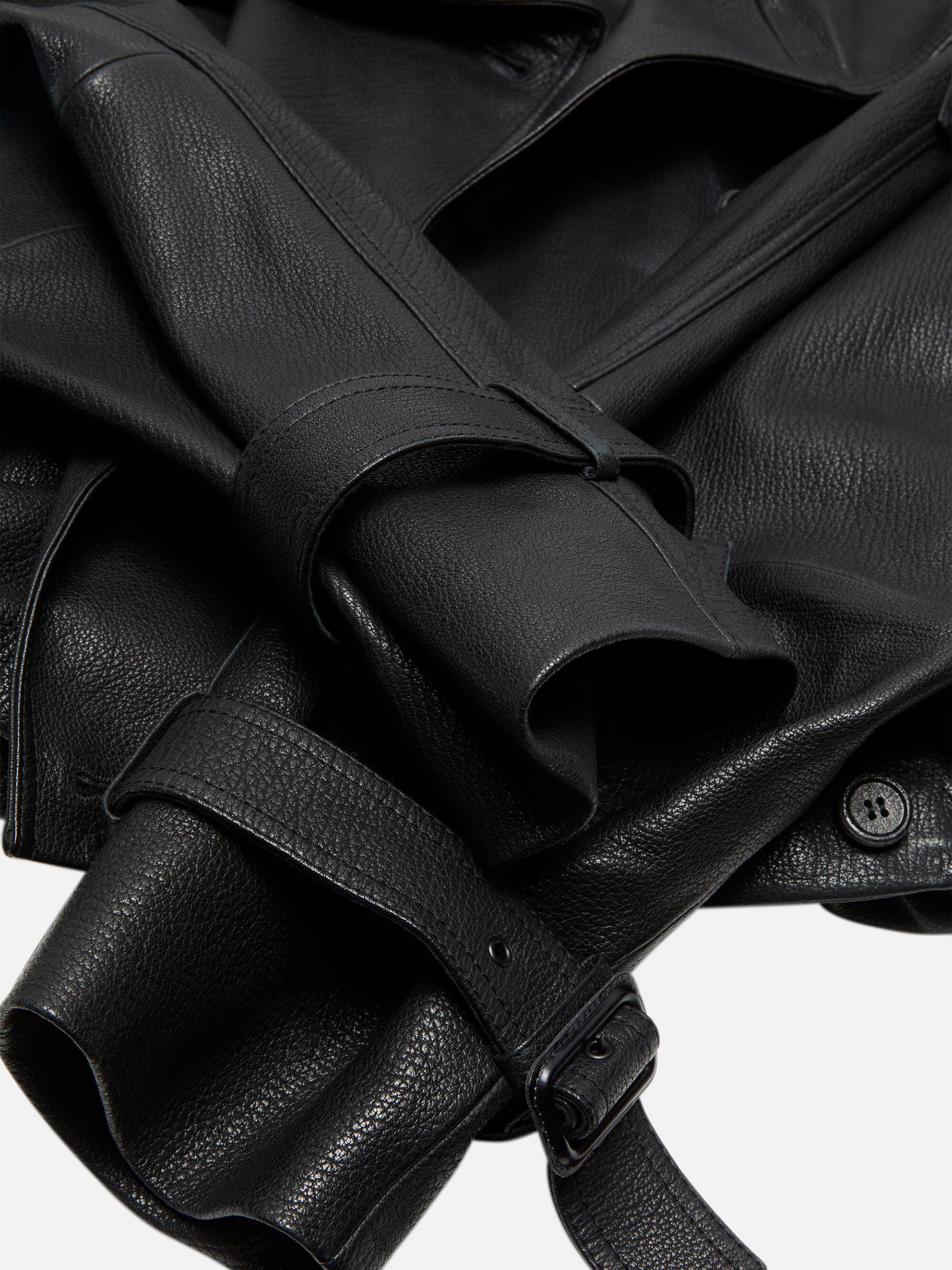 ACNE STUDIOS - Kurzer Trenchcoat aus Leder für Damen