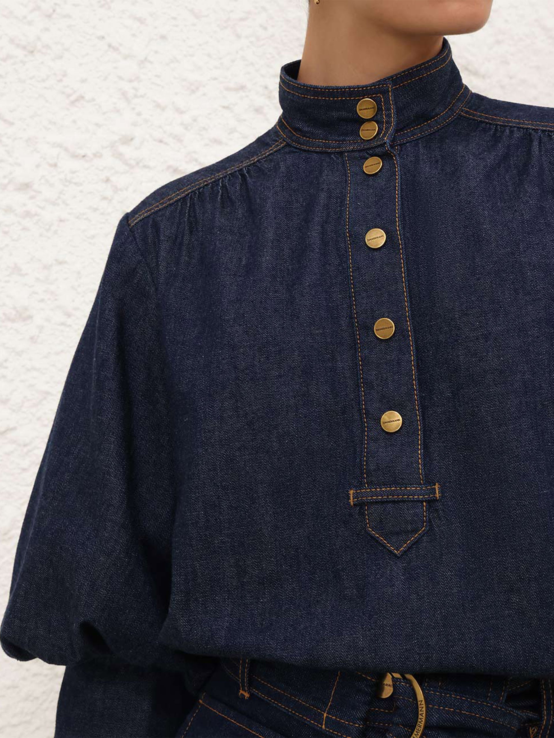 ZIMMERMANN - Top Billow aus Denim für Damen