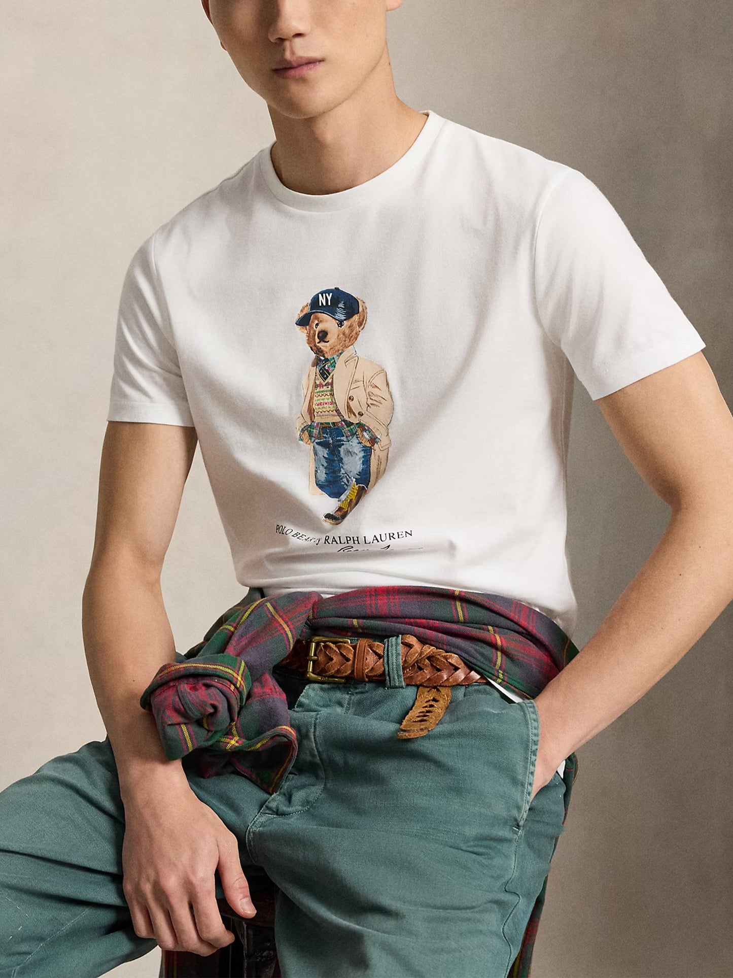POLO RALPH LAUREN - T-Shirt aus Baumwolljersey mit Polo Bear