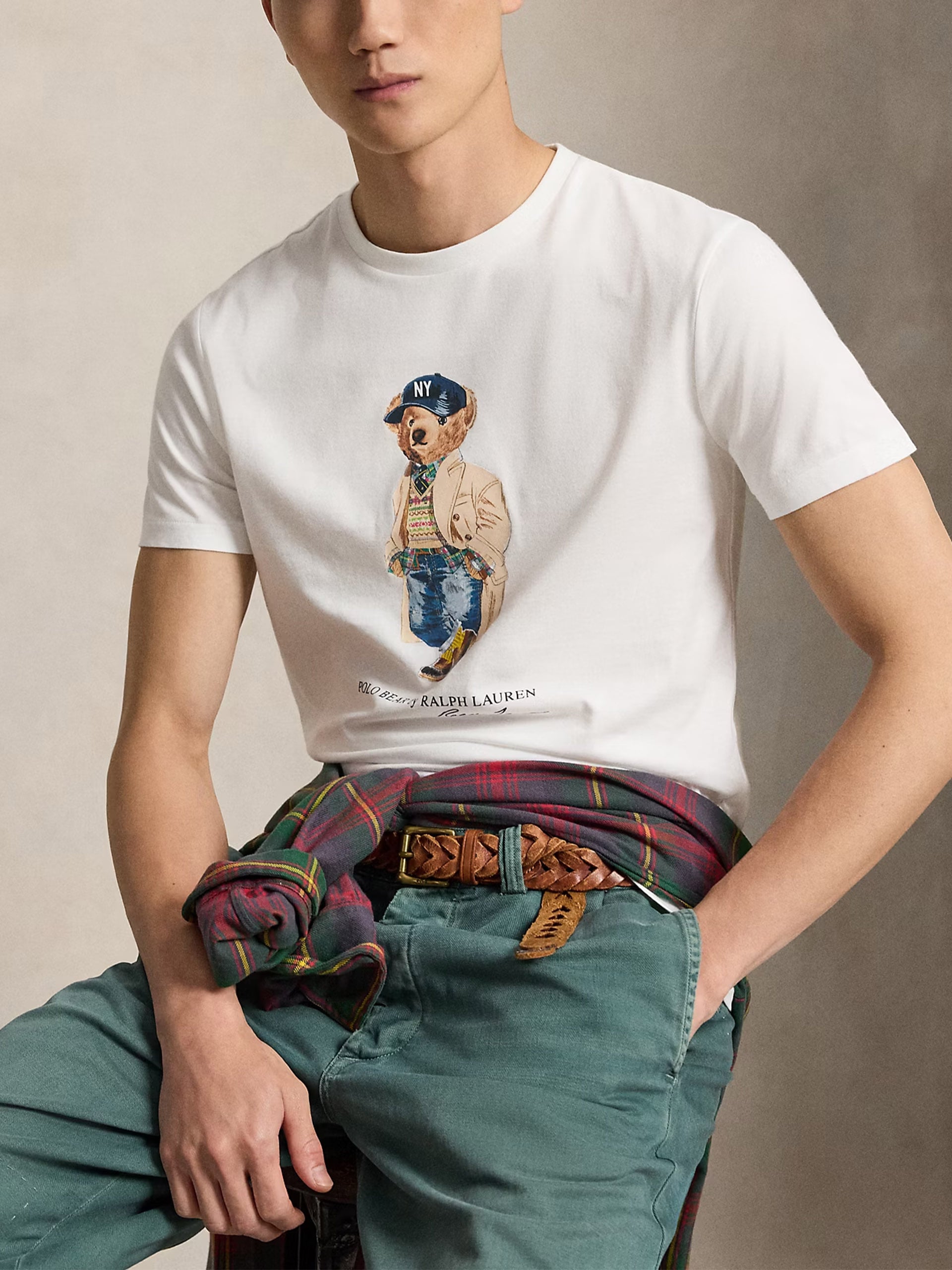 POLO RALPH LAUREN - T-Shirt aus Baumwolljersey mit Polo Bear