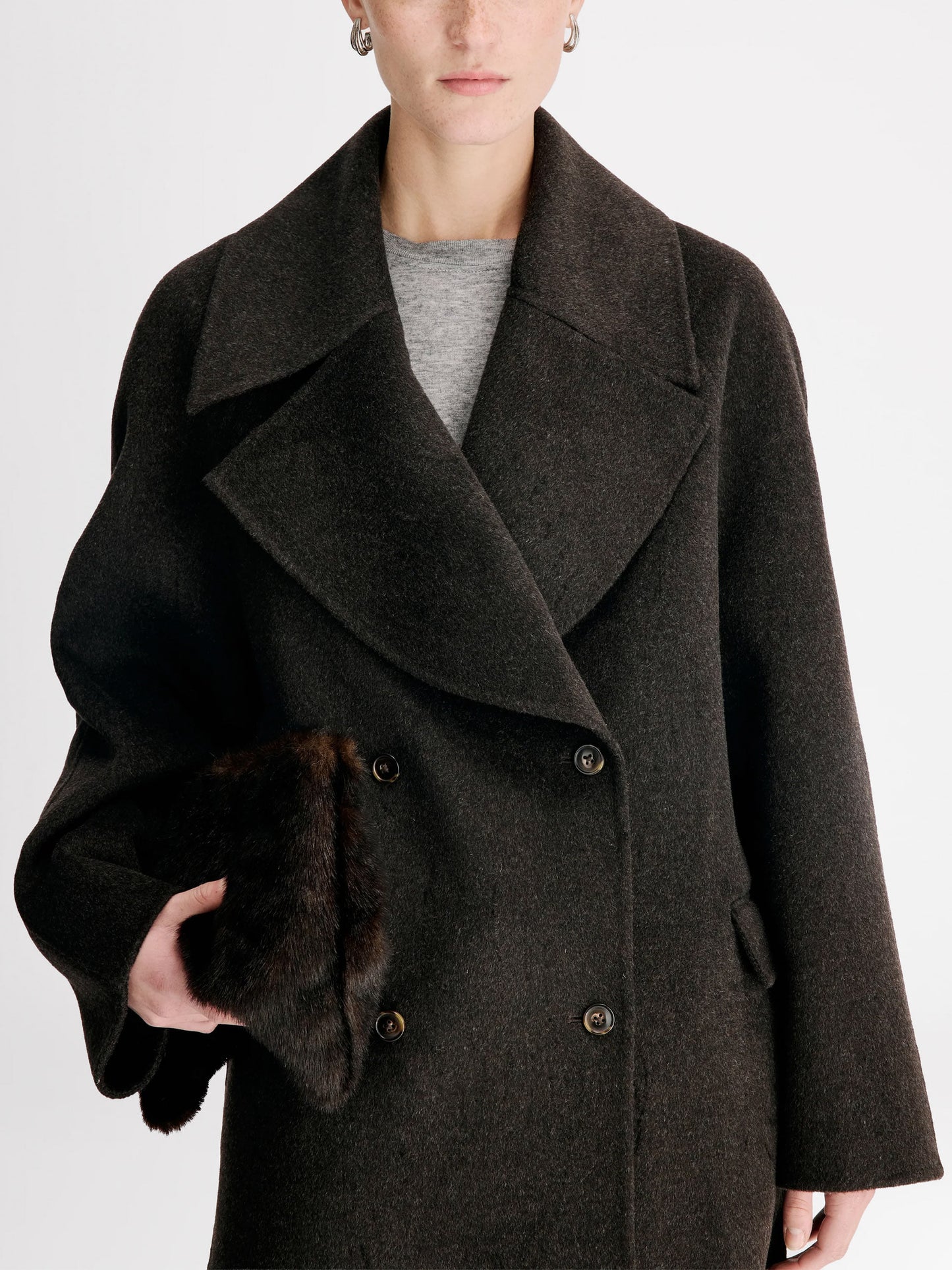LOULOU DE SAISON - Kurzmantel aus Wollmischung für Damen