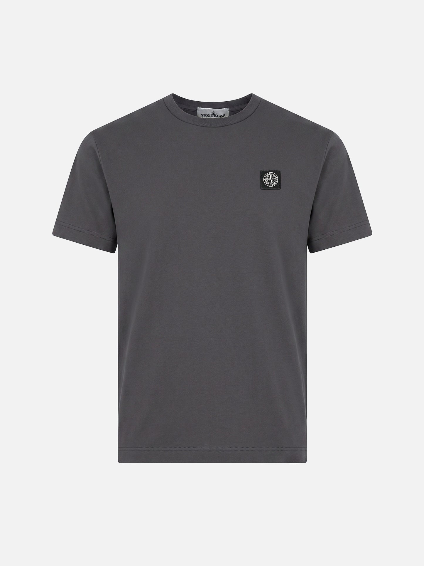 STONE ISLAND - Basic-T-Shirt mit Kompass-Patch für Herren