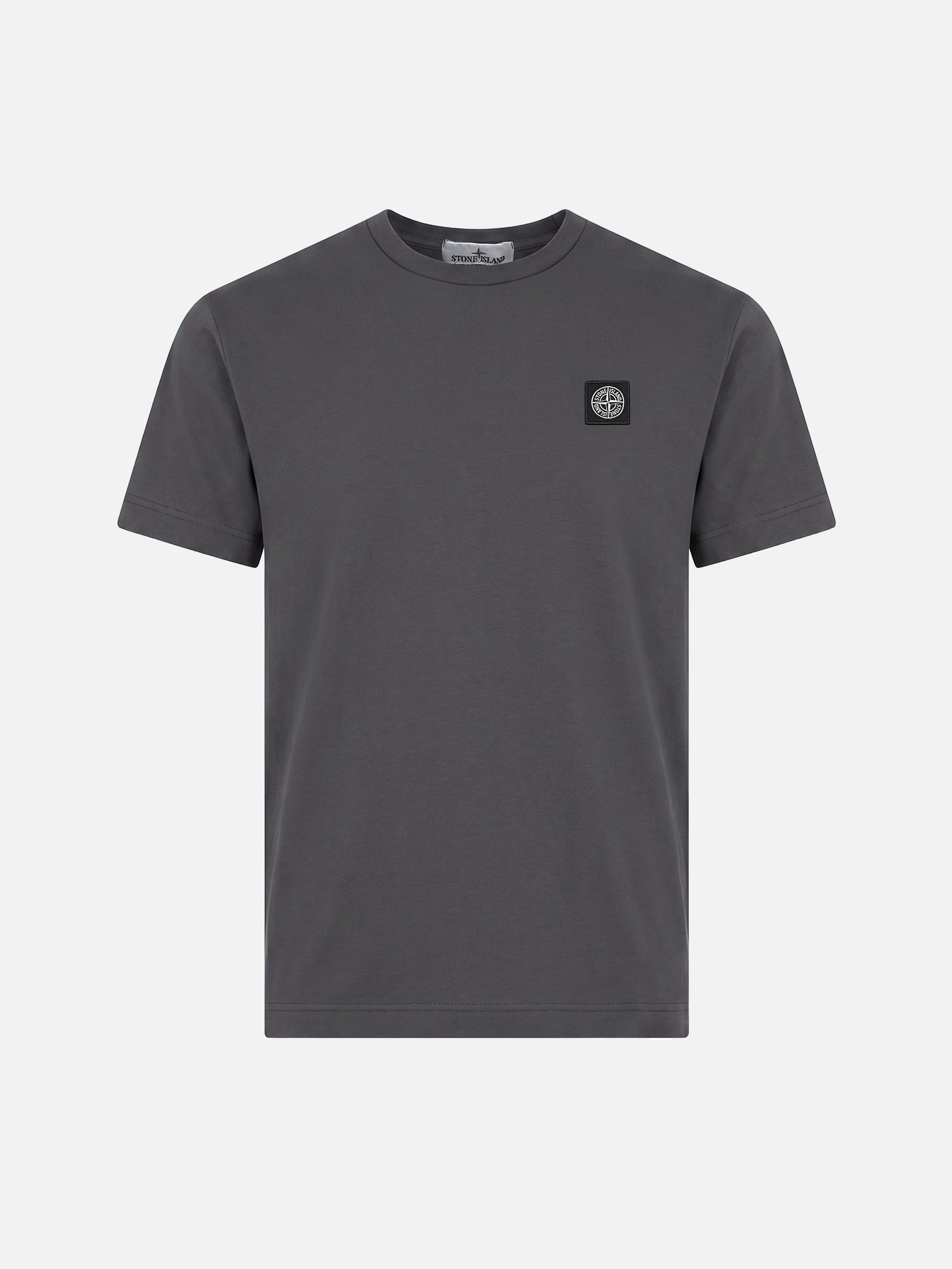 STONE ISLAND - Basic-T-Shirt mit Kompass-Patch für Herren