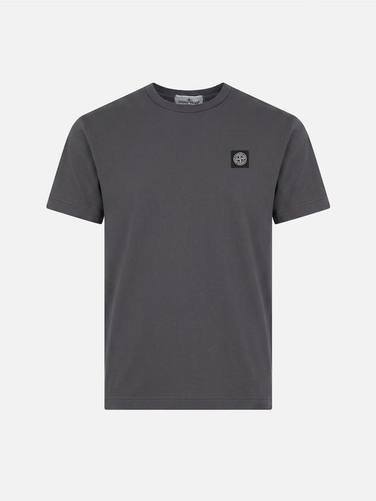 STONE ISLAND - Basic-T-Shirt mit Kompass-Patch für Herren